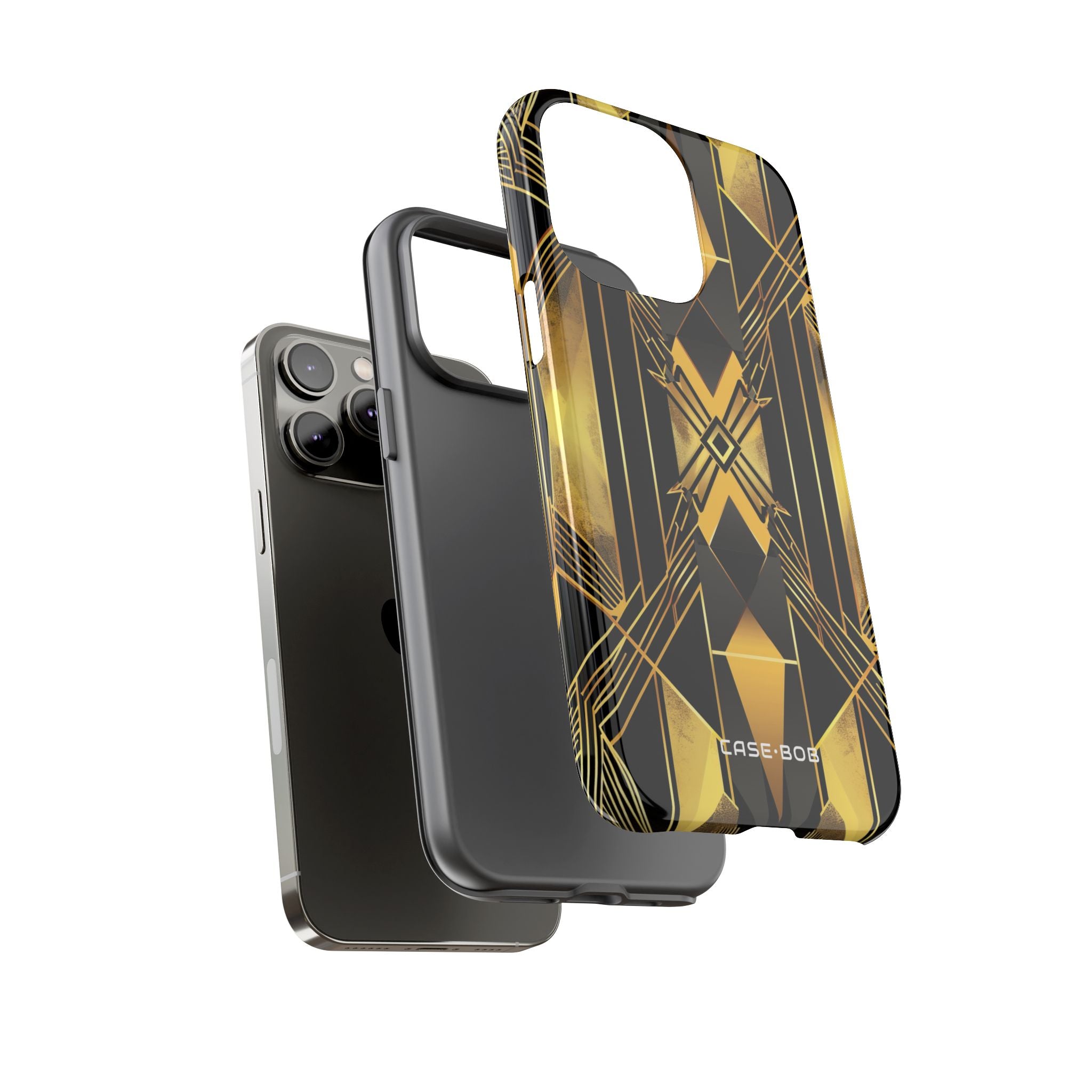 Golden Diamond Radiance iPhone 14 Pro Max Case - Tough