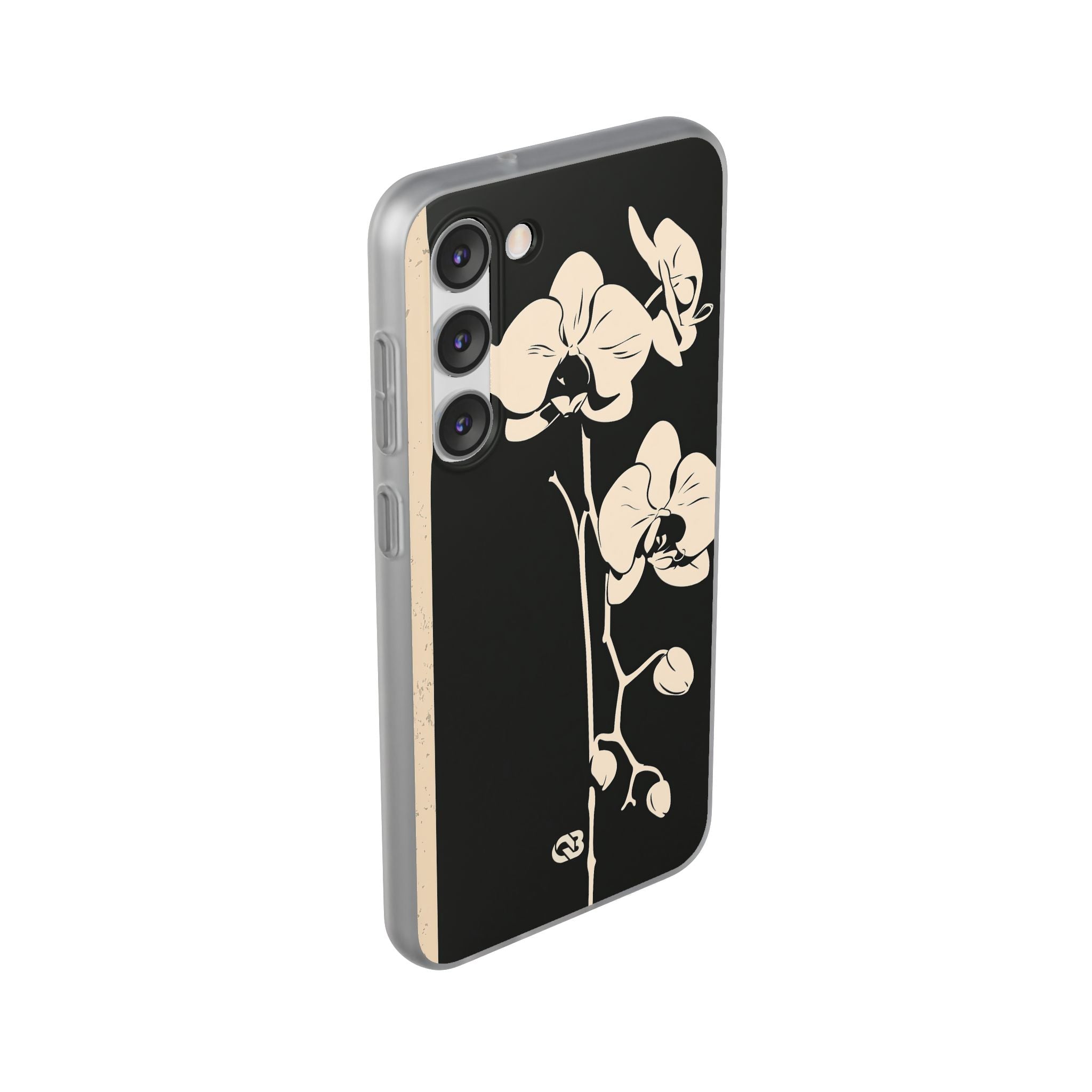 Black Lite Phone Case for Samsung - Obsidian Bone Orchid