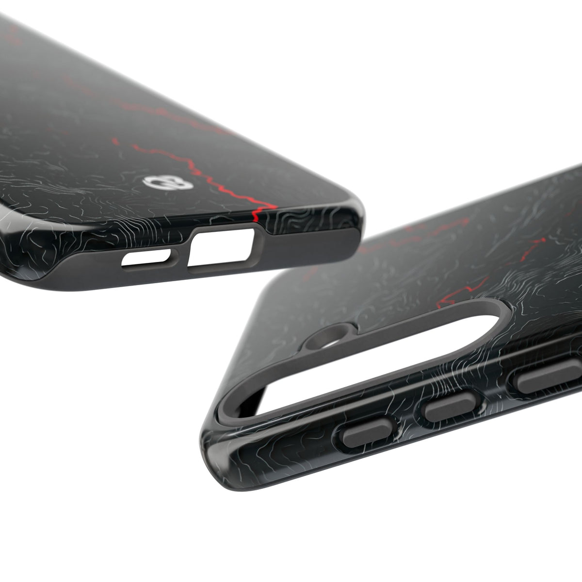 Crimson Rift · Tough Phone Case for Samsung · Black