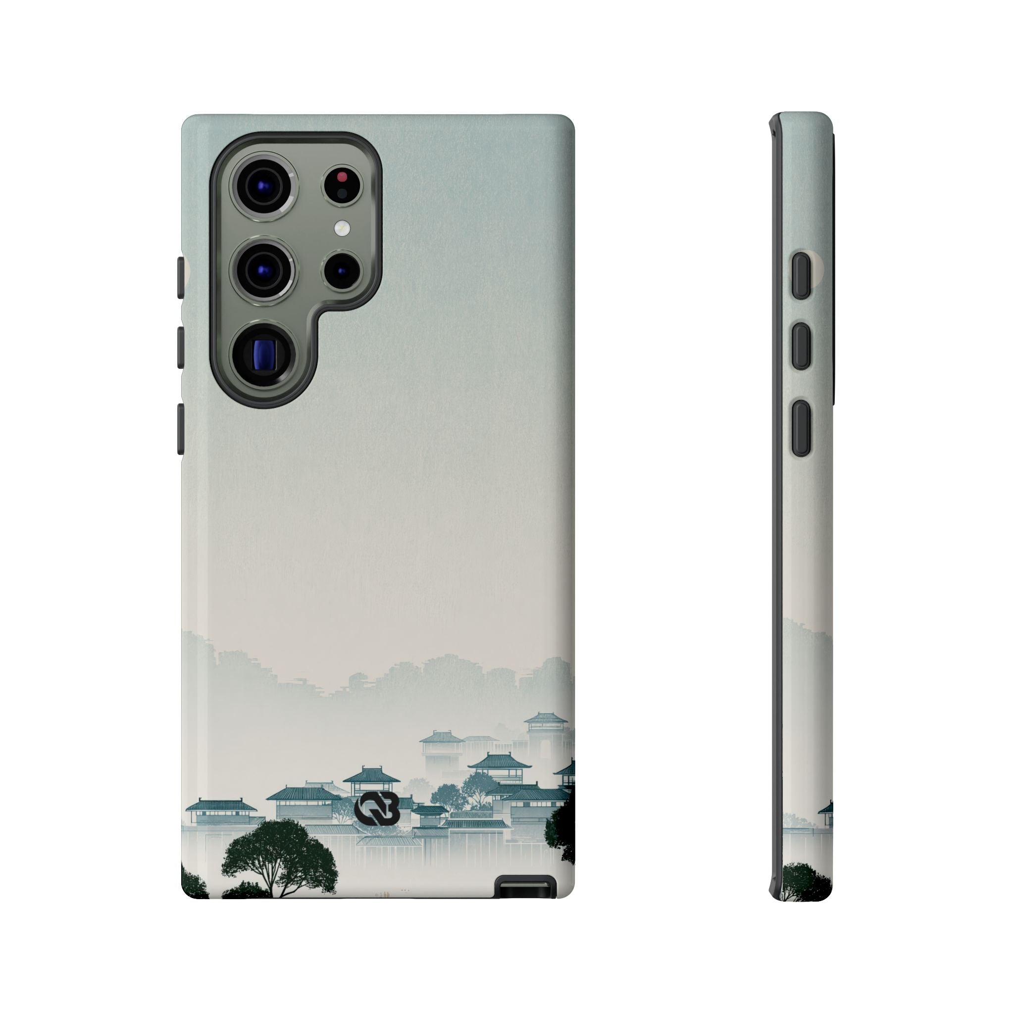 Blue Tough Phone Case for Samsung - Mist Valley Pagoda