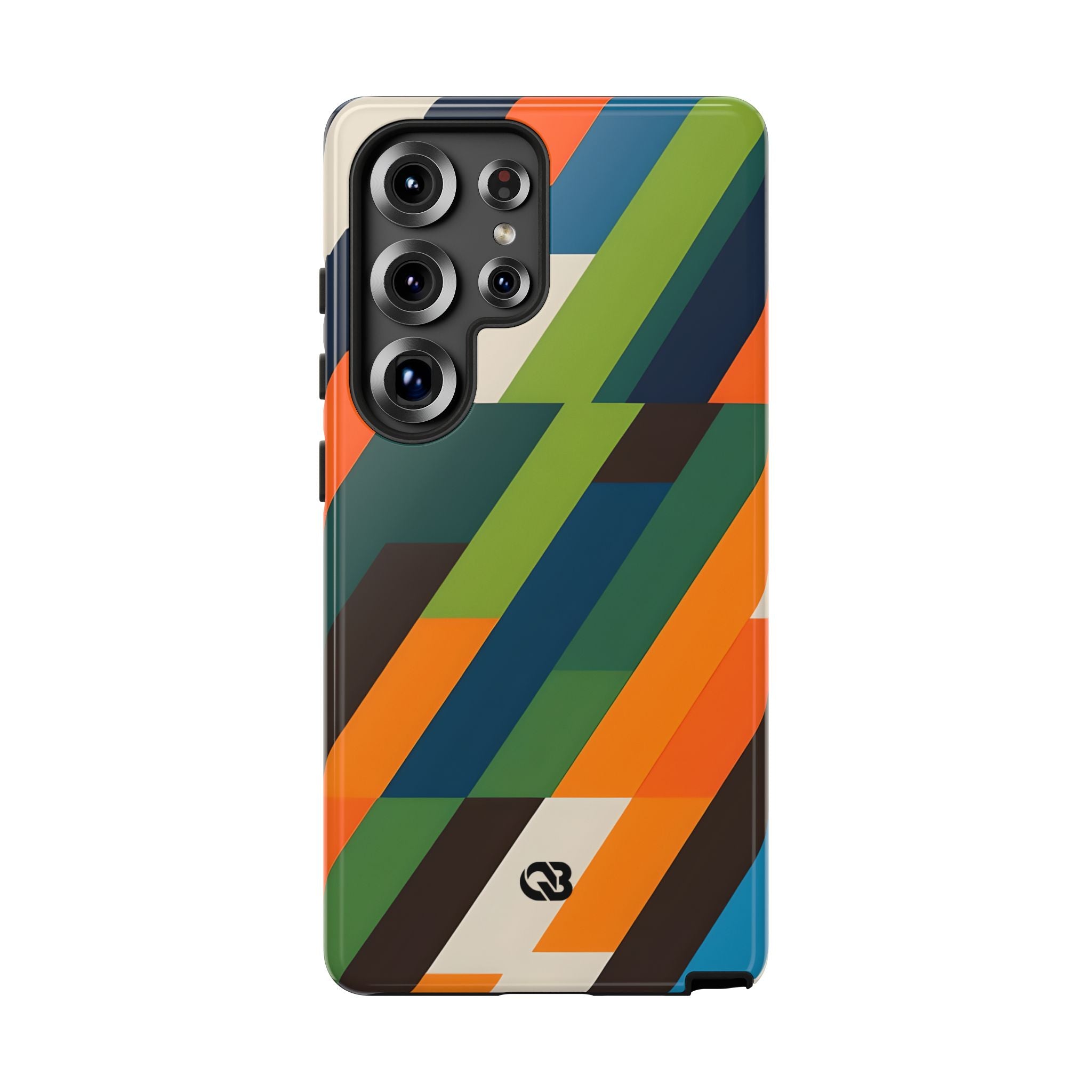 Angled Retro Mosaic · Tough Handyhülle für Samsung