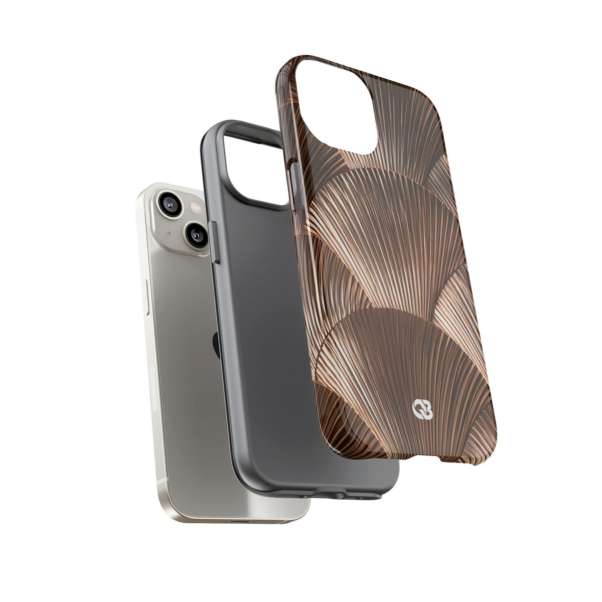 Rose Gilded Fan · Tough Phone Case for iPhone · Gold