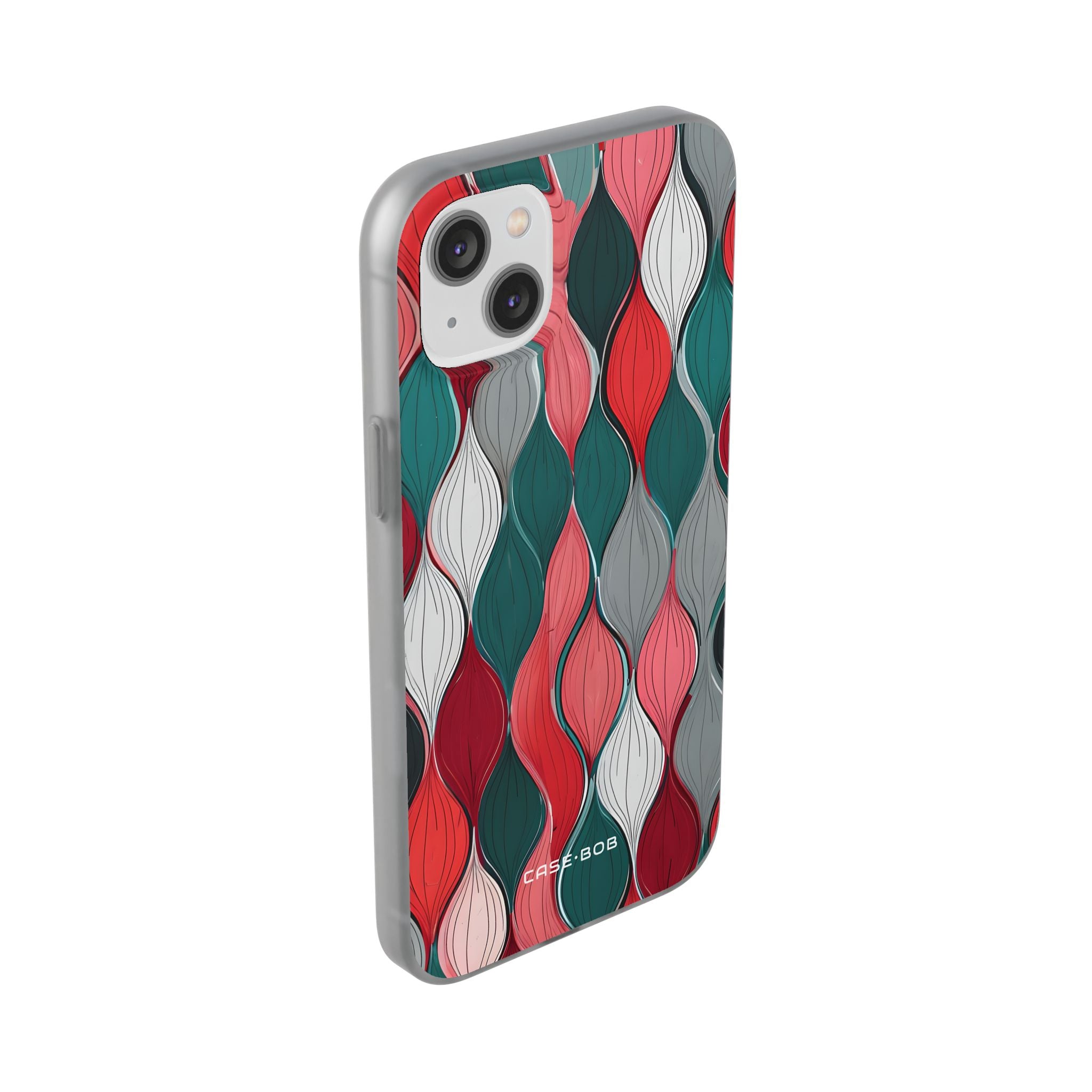 Leaf Cascade Teal iPhone 14 Plus Case - Soft