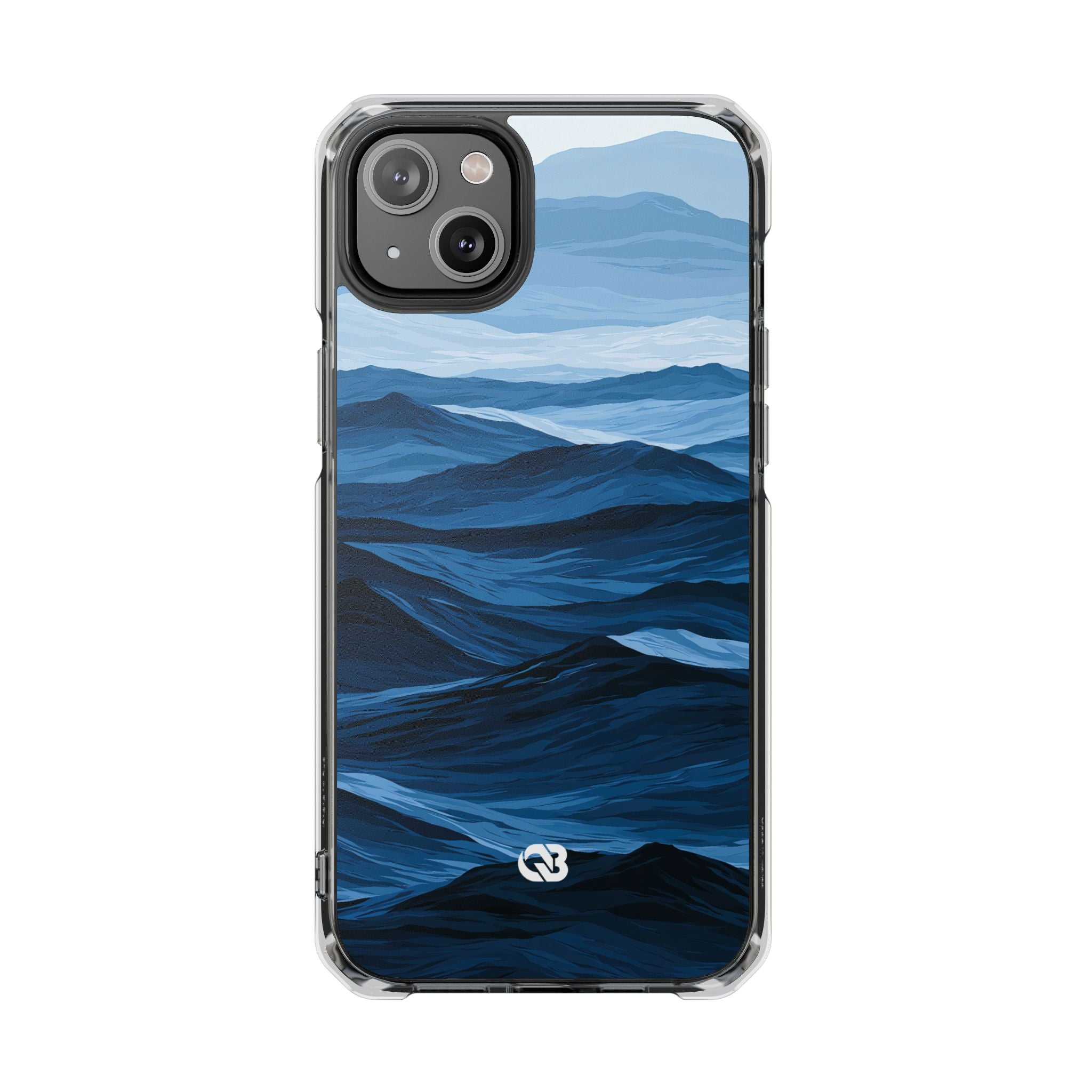 Blue Impact MagSafe Phone Case for iPhone - Cobalt Ridge Tides