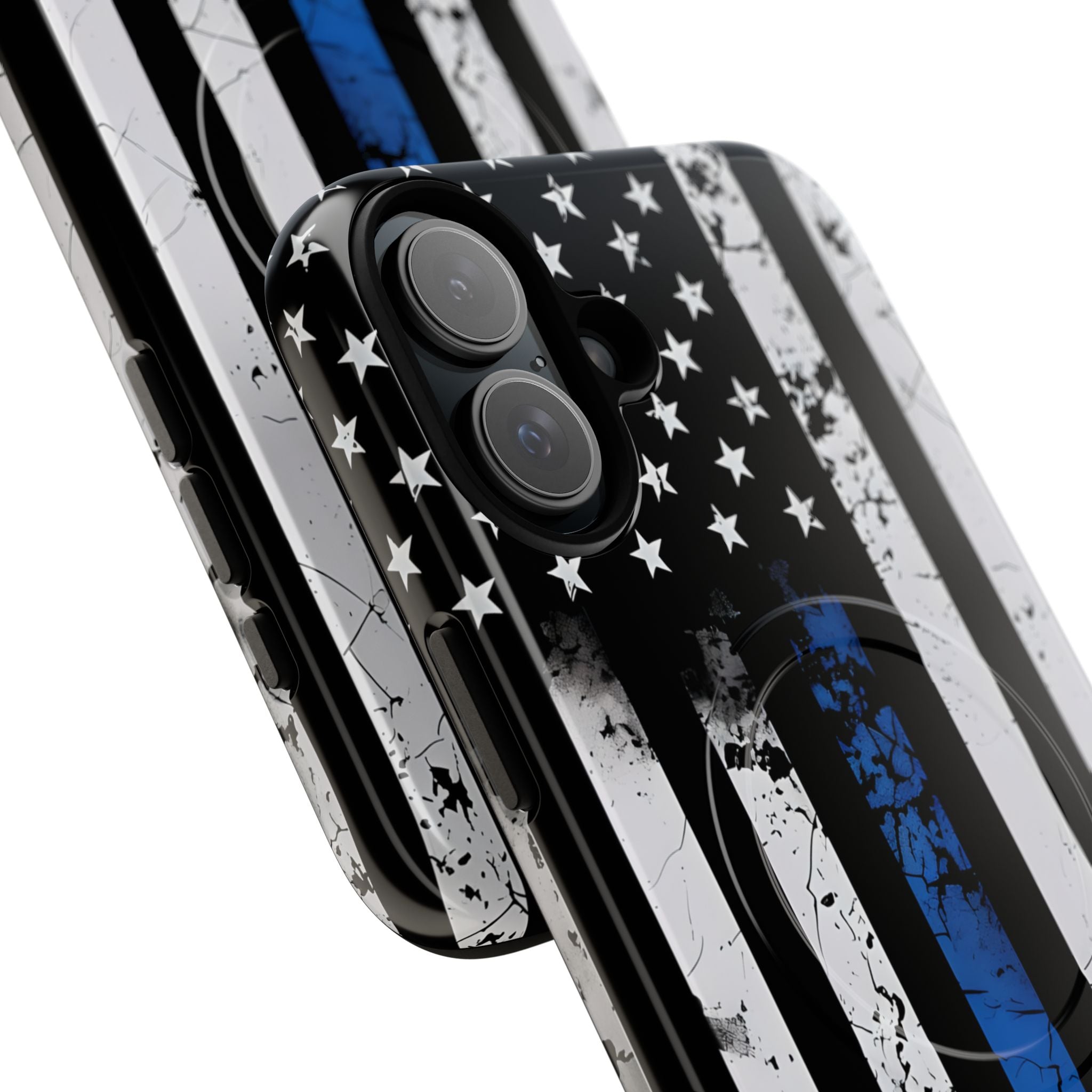Gritty Cobalt Flag · Tough+ Phone Case for iPhone · Magsafe