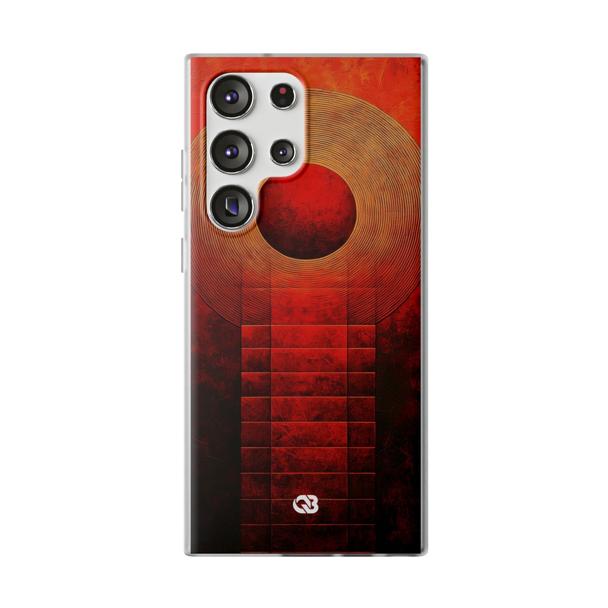 Crimson Solar Halo · Soft Phone Case for Samsung