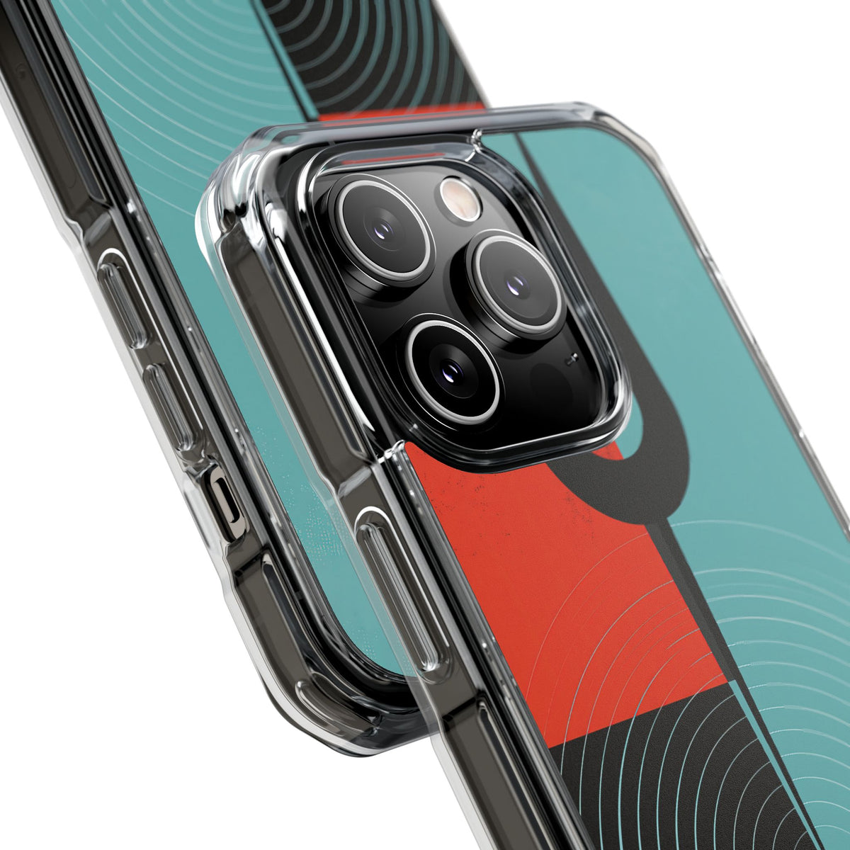 Teal Impact MagSafe Phone Case for iPhone - Sonic Static Split