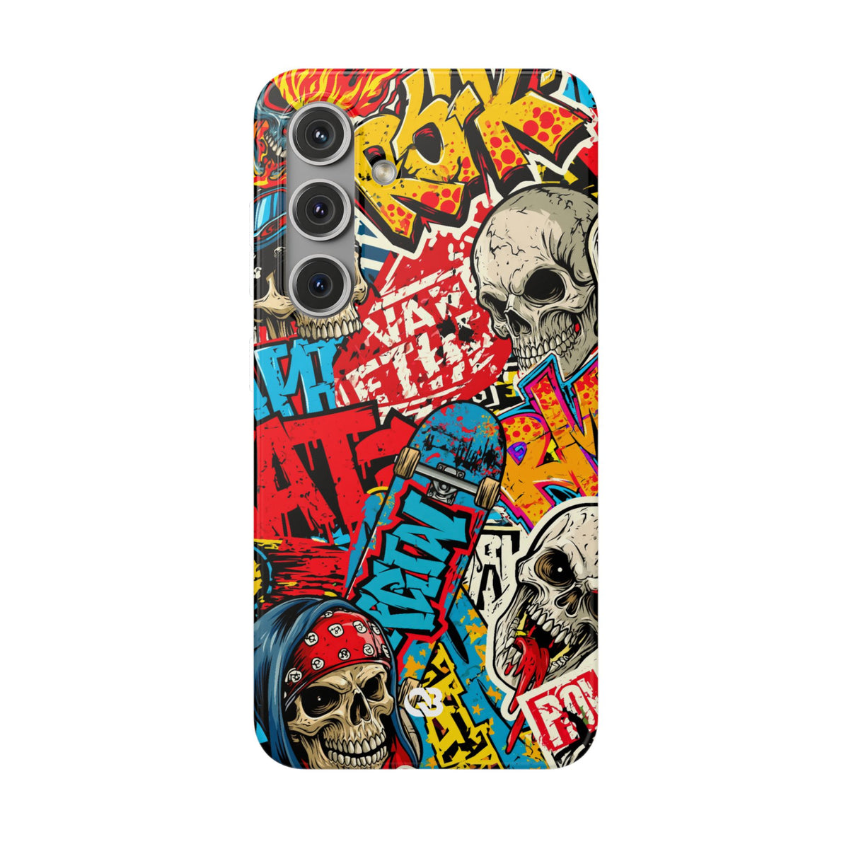 Skate Skull Riot · Lite Phone Case for Samsung · Red
