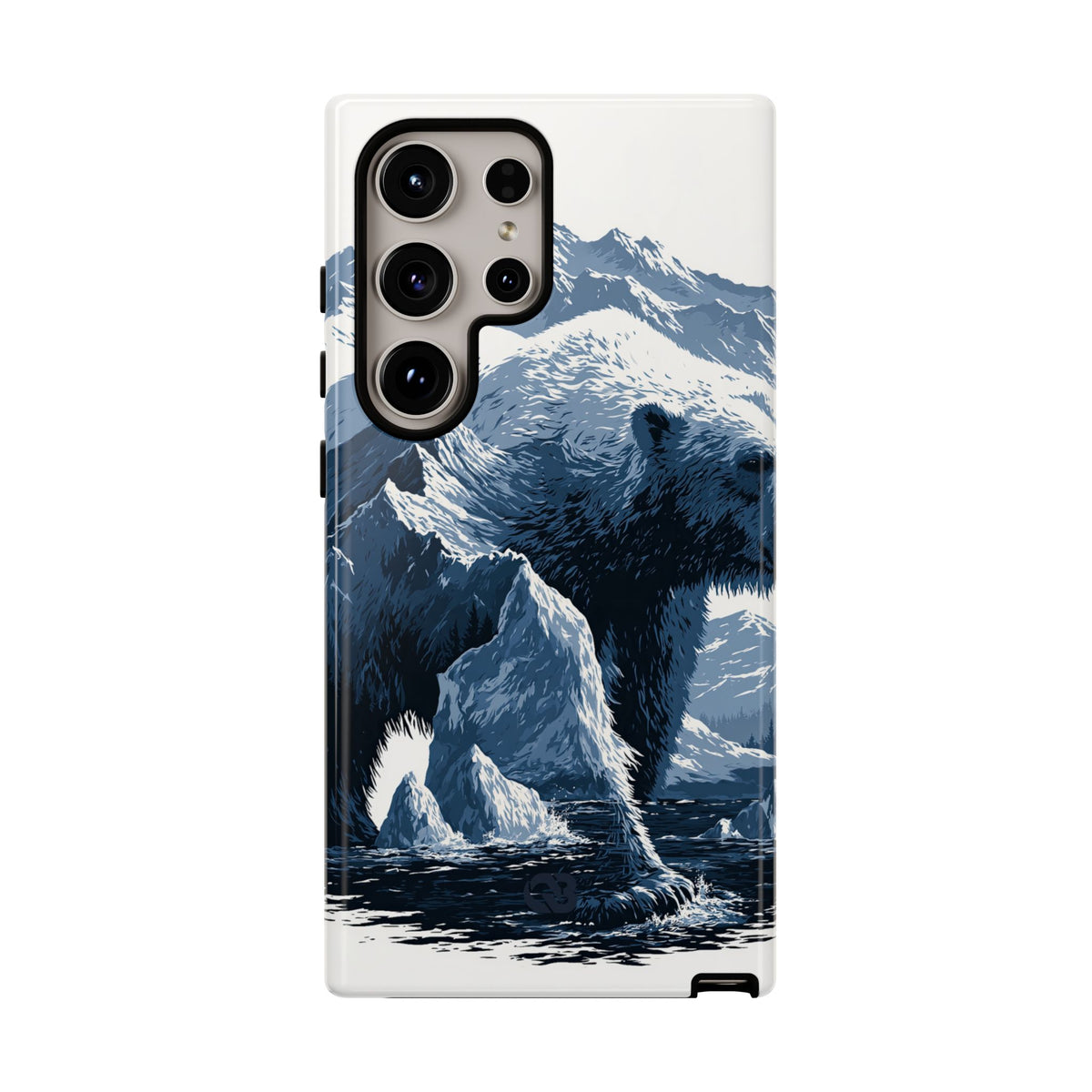 Fjord Summit Bear · Tough Phone Case for Samsung · Blue