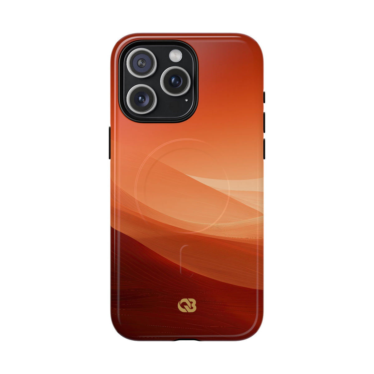 Orange Tough 2.0 Magsafe Phone Case for iPhone - Crimson Dune Gradient
