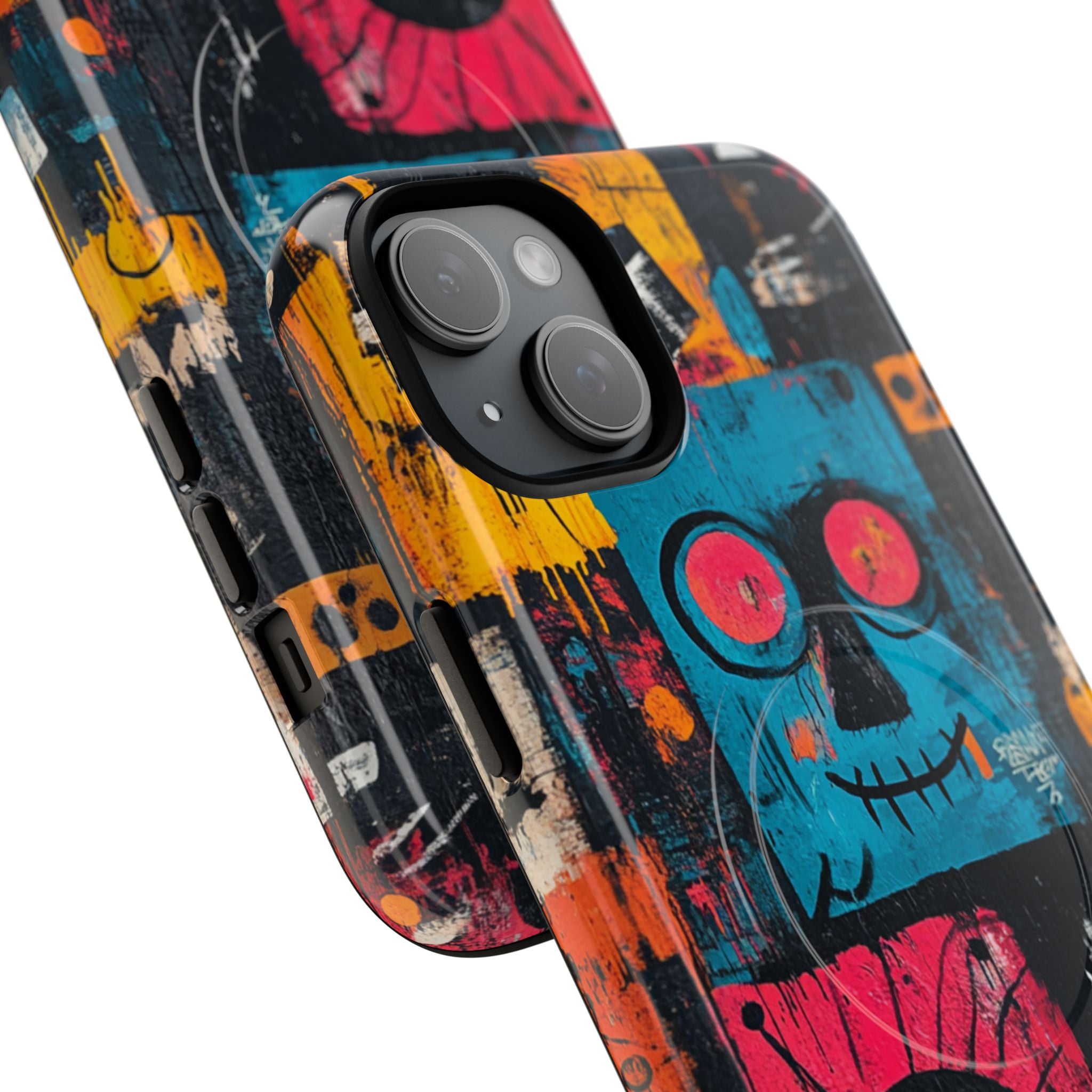 Blue Stitch Smile iPhone 15 Plus Case - Tough+