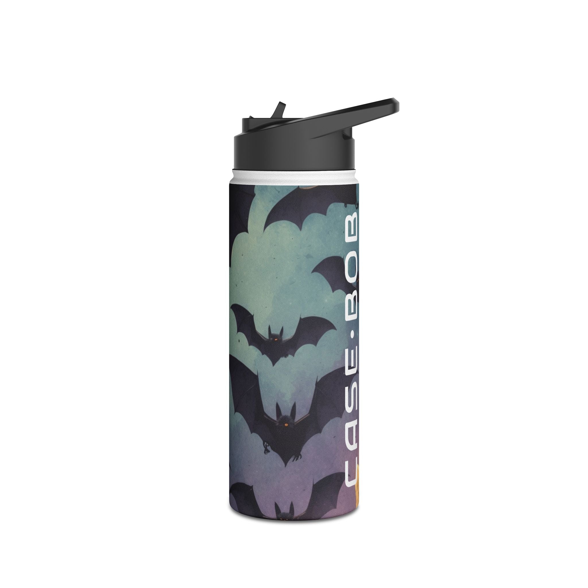 Glowing Bat Wings - Stainless Steel Water Bottle