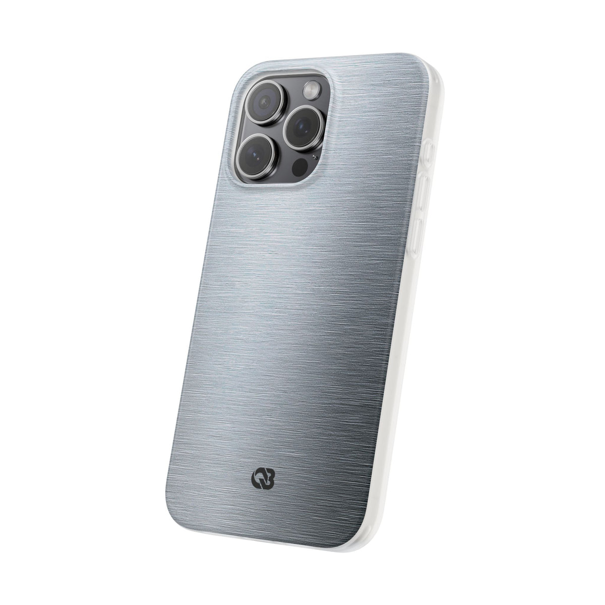 Silver Lite Phone Case for iPhone - Satin Chrome Grain