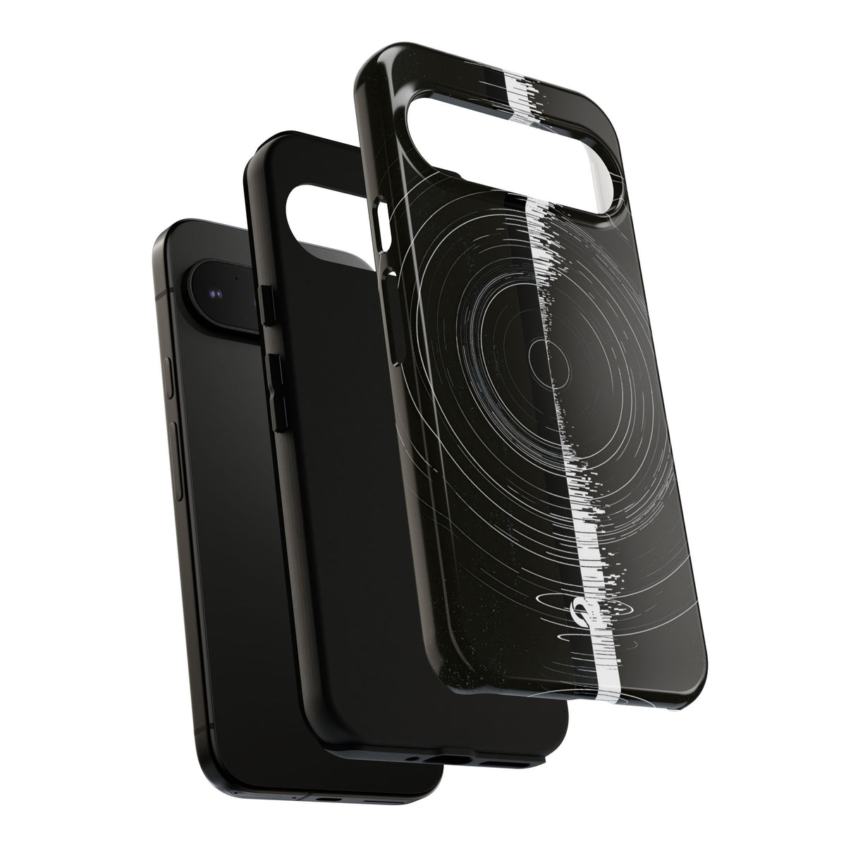 Black Tough Phone Case for Google Pixel - Obsidian Orbital Signal