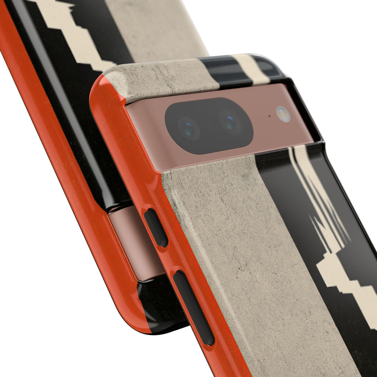 Orange Tough Phone Case for Google Pixel - Orange Monolith Rift