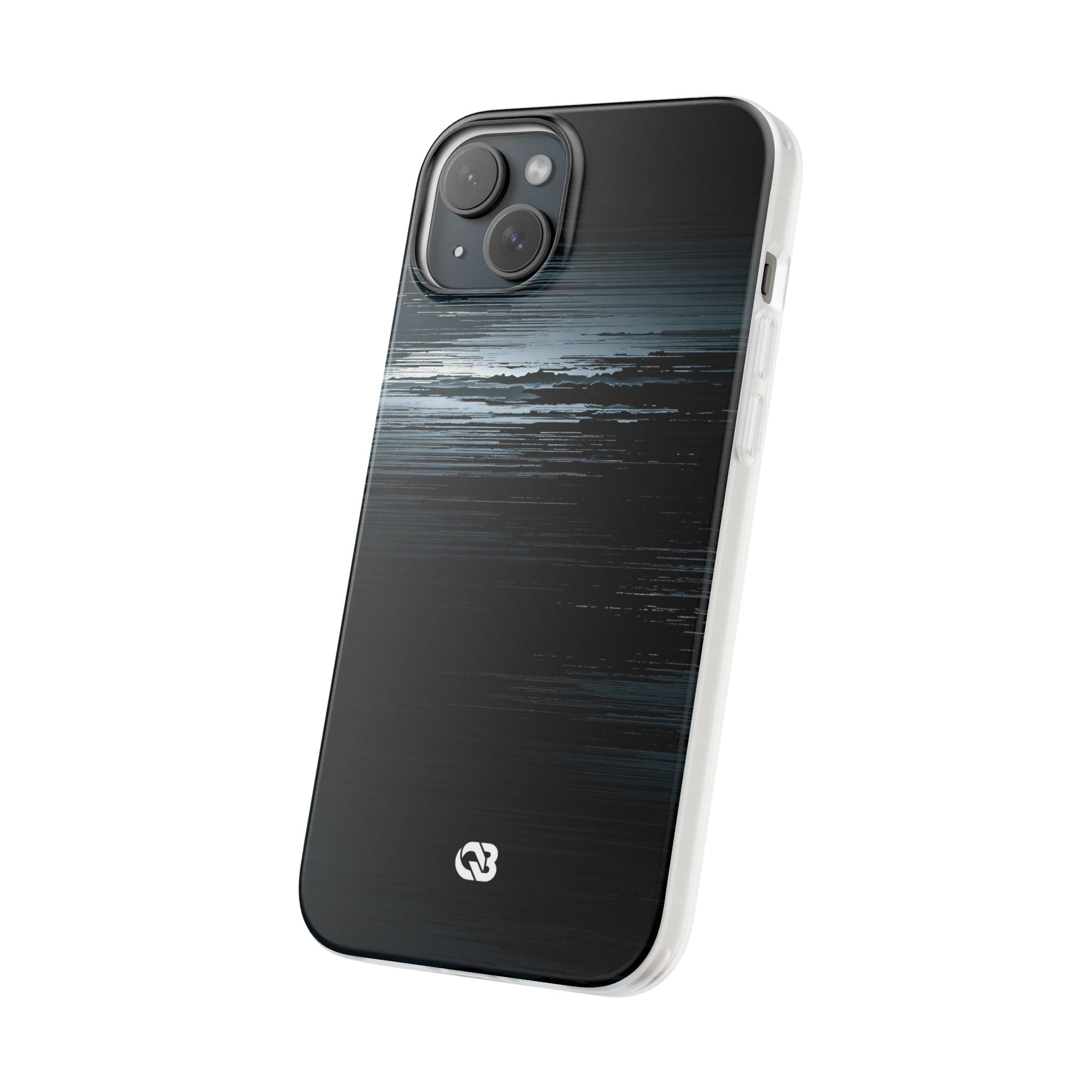 Black Lite Phone Case for iPhone - Frozen Signal Glitch