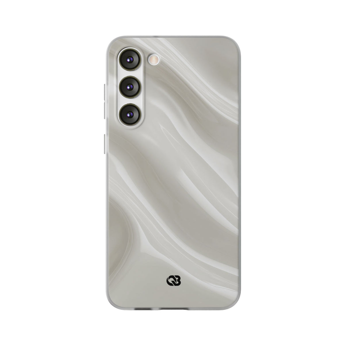 White Lite Phone Case for Samsung - Polished Ivory Wave