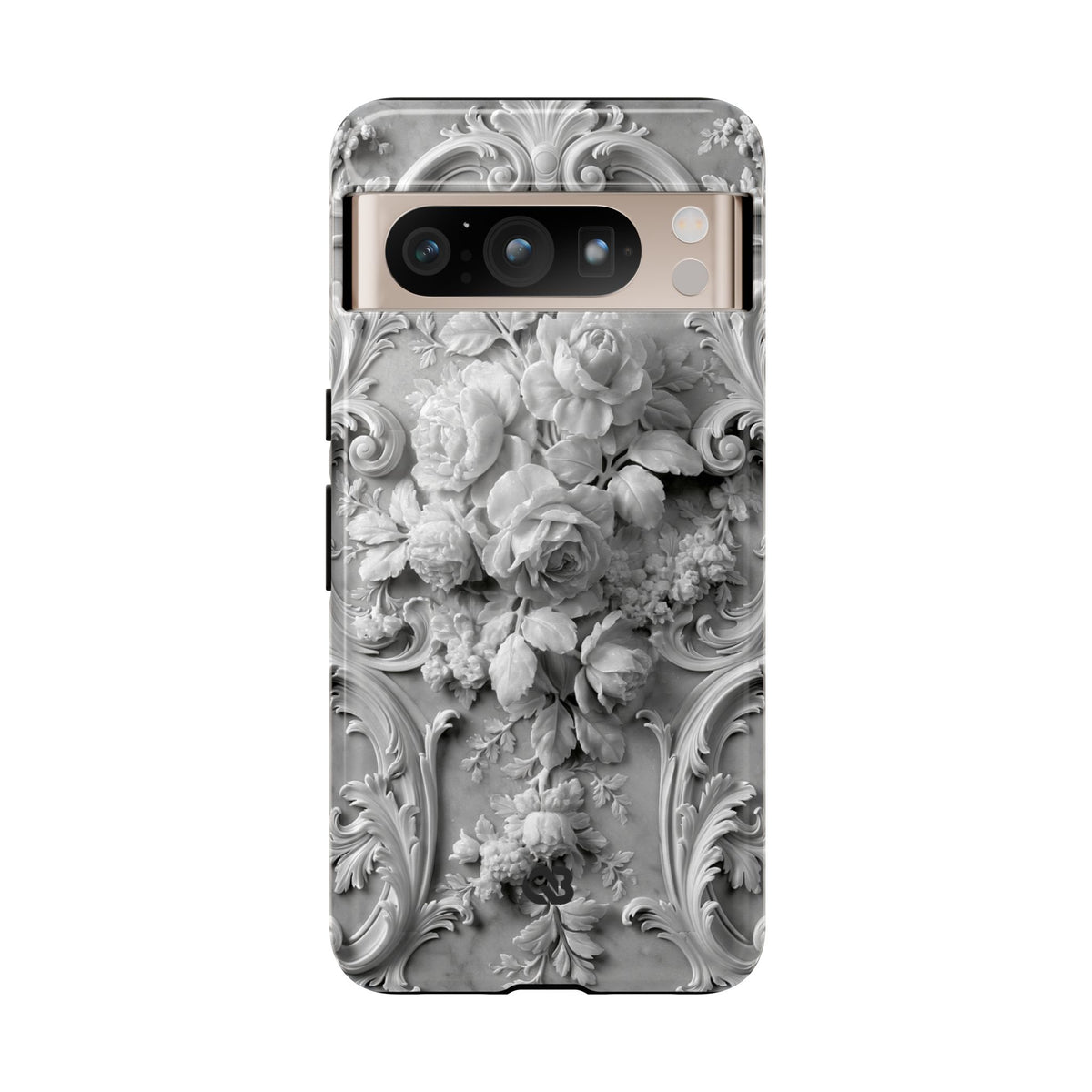 Rococo Marble Rose · Tough Phone Case for Pixel · White