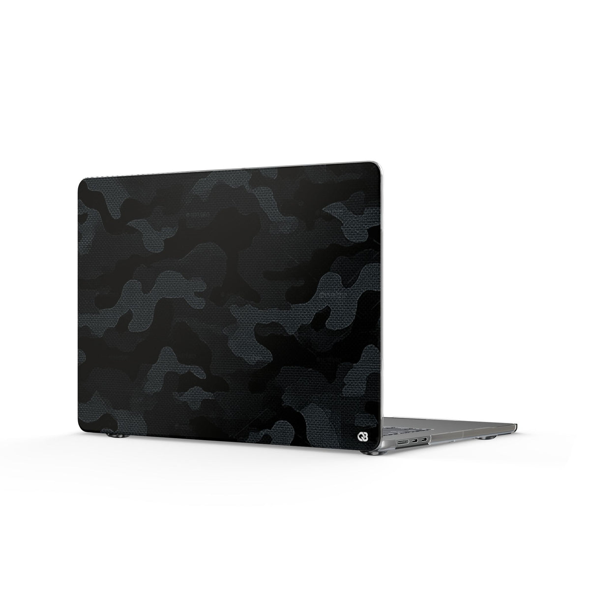 Blackout Urban Camo · Clear Hard Case for MacBook · Black