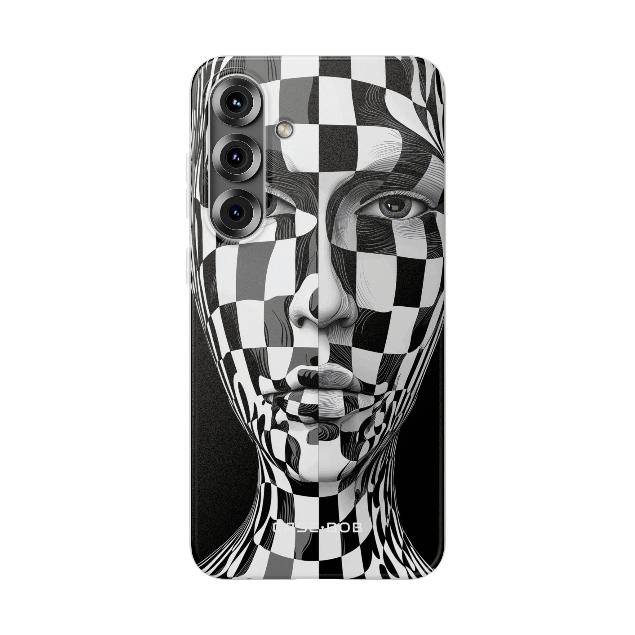 Checkerboard Face Samsung S25 Plus Case - Soft