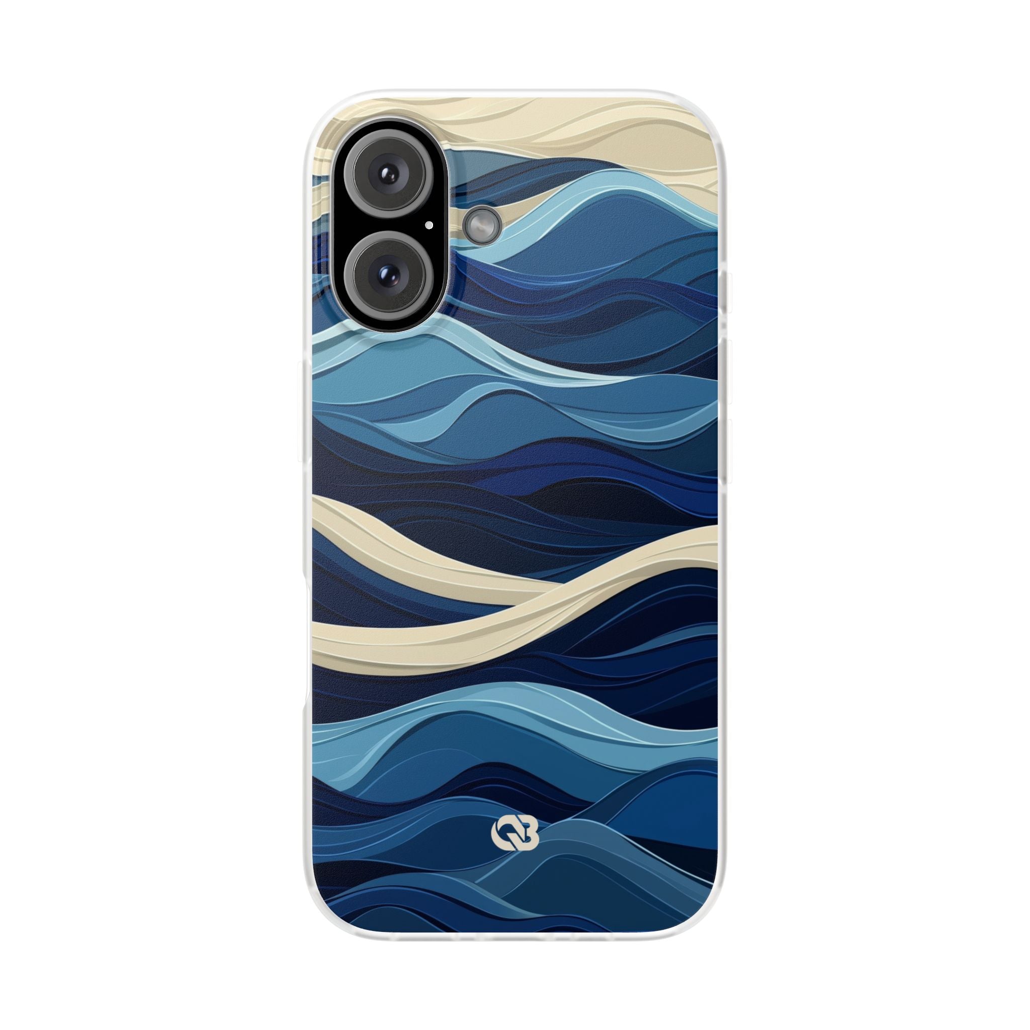 Cobalt Coast Layers · Soft Phone Case for iPhone