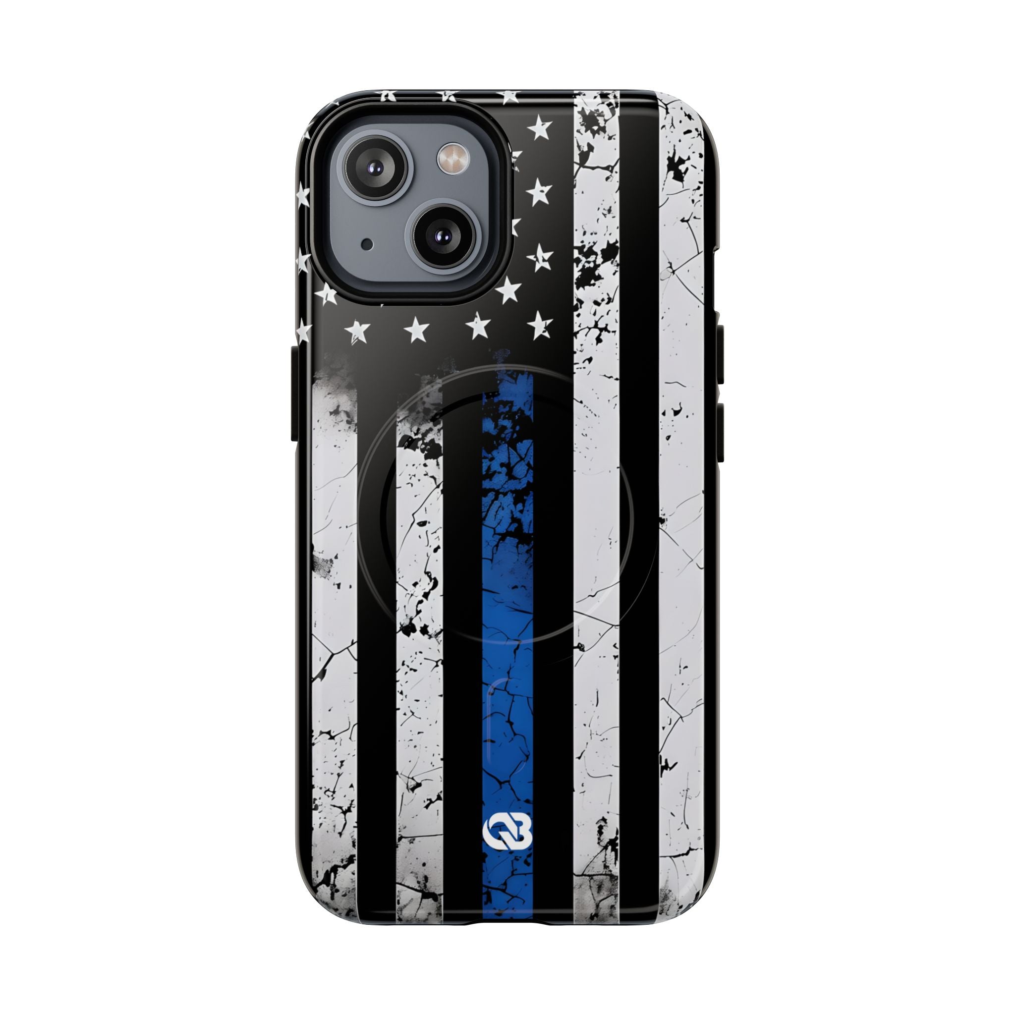 Gritty Cobalt Flag · Tough+ Phone Case for iPhone · Magsafe