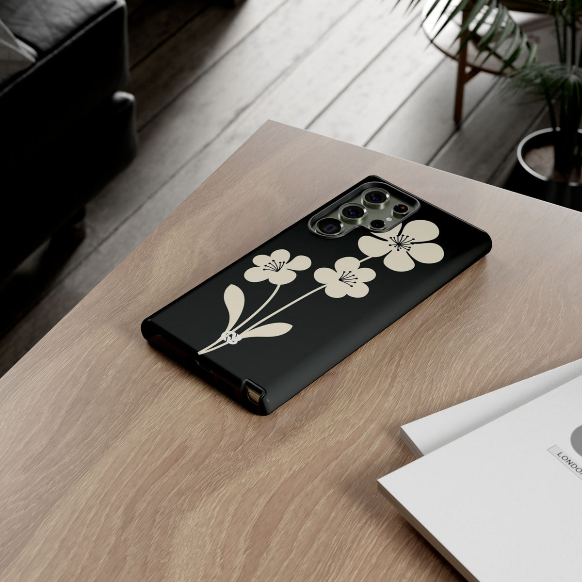 Nordic Blossom · Tough Phone Case for Samsung · Black