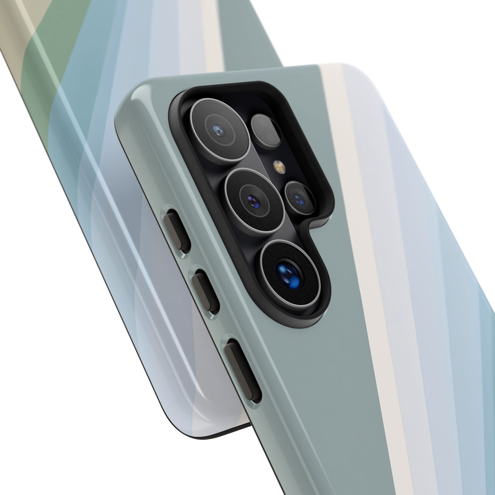 Green Tough Phone Case for Samsung - Sage Prism Beam