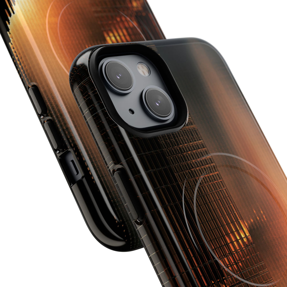 Luminous Grid · Tough 2.0 Magnetic Phone Case for iPhone · Black