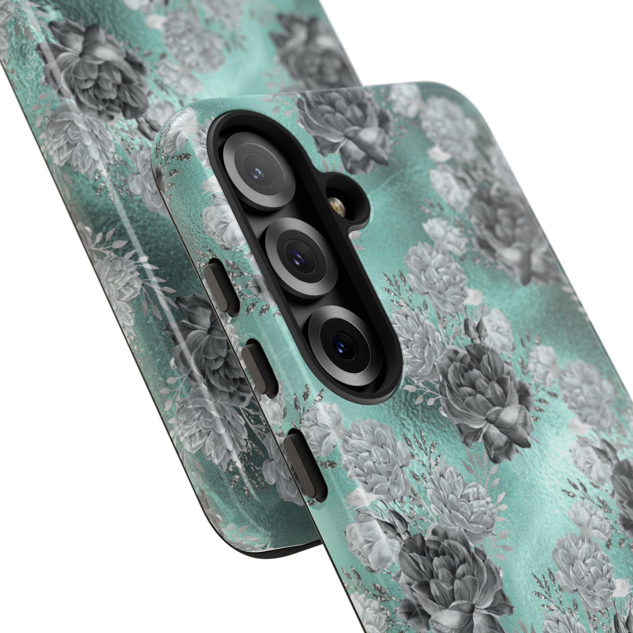 Frost Mint Floral · Tough Phone Case for Samsung