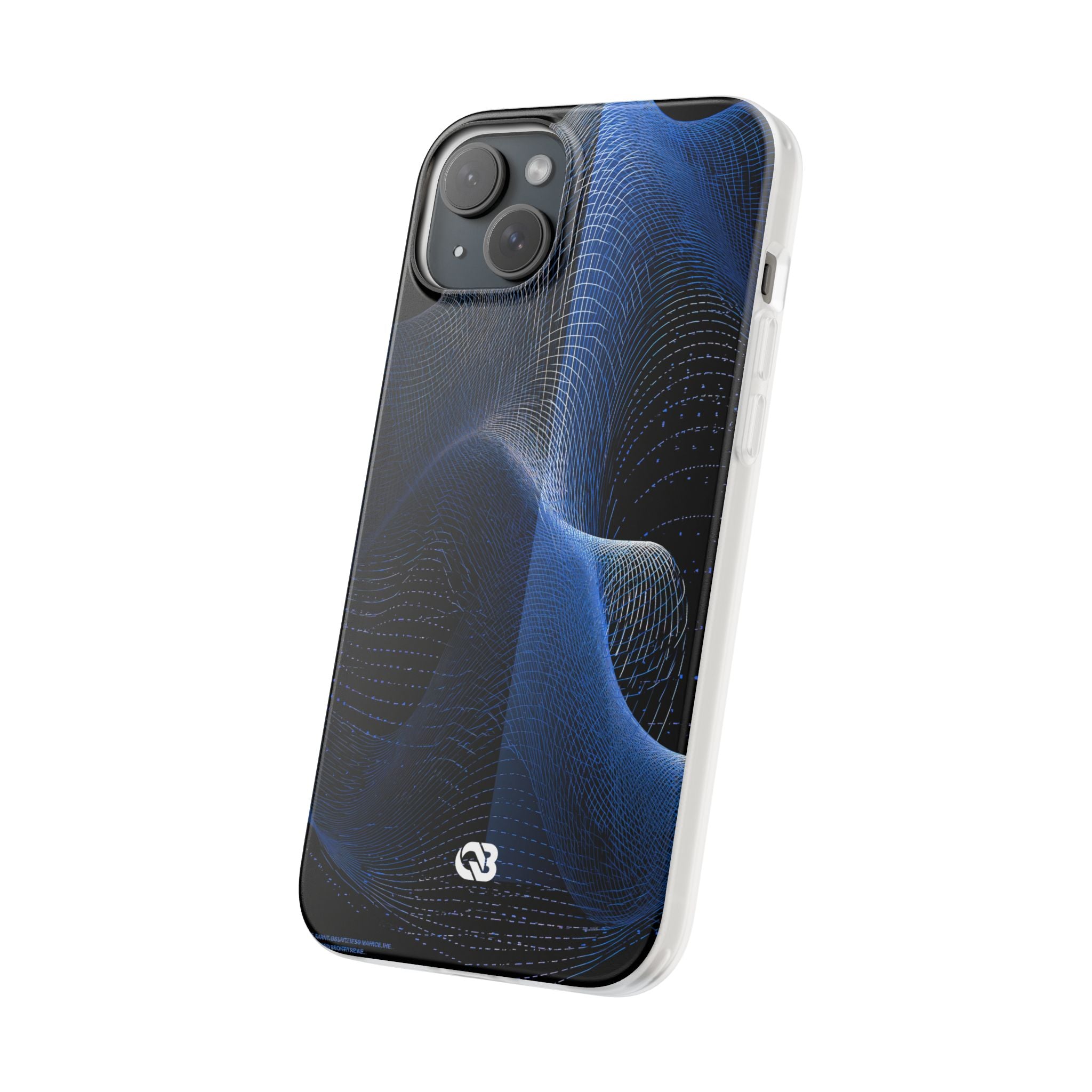 Blue Lite Phone Case for iPhone - Electric Blue Flux