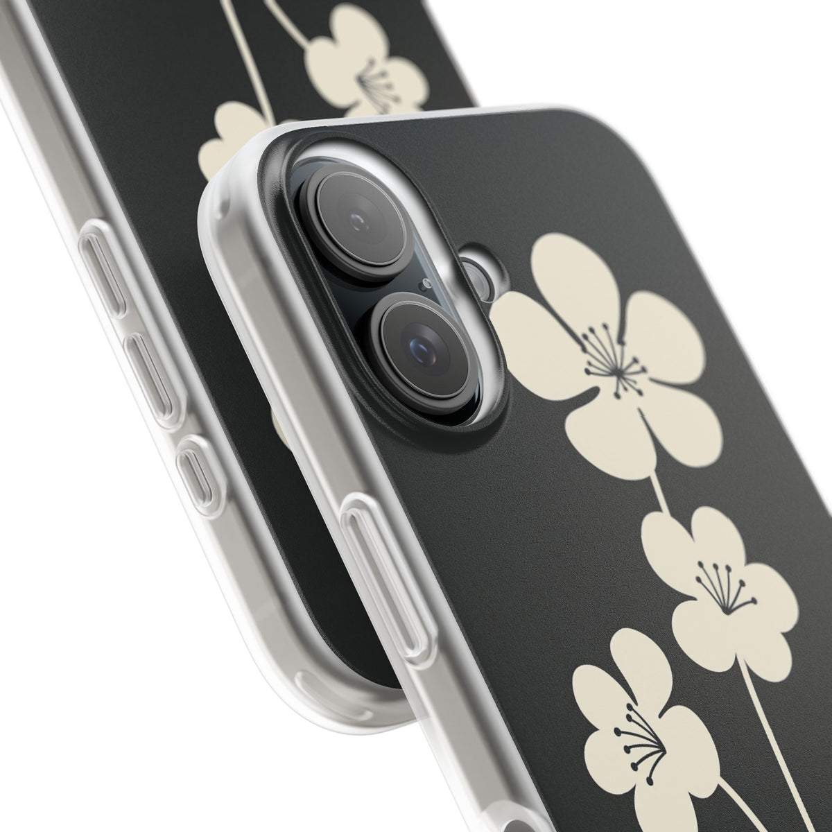 Nordic Blossom · Lite Phone Case for iPhone · Black