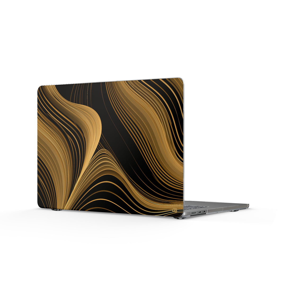 Gilded Strata · Clear Hard Case for MacBook · Gold