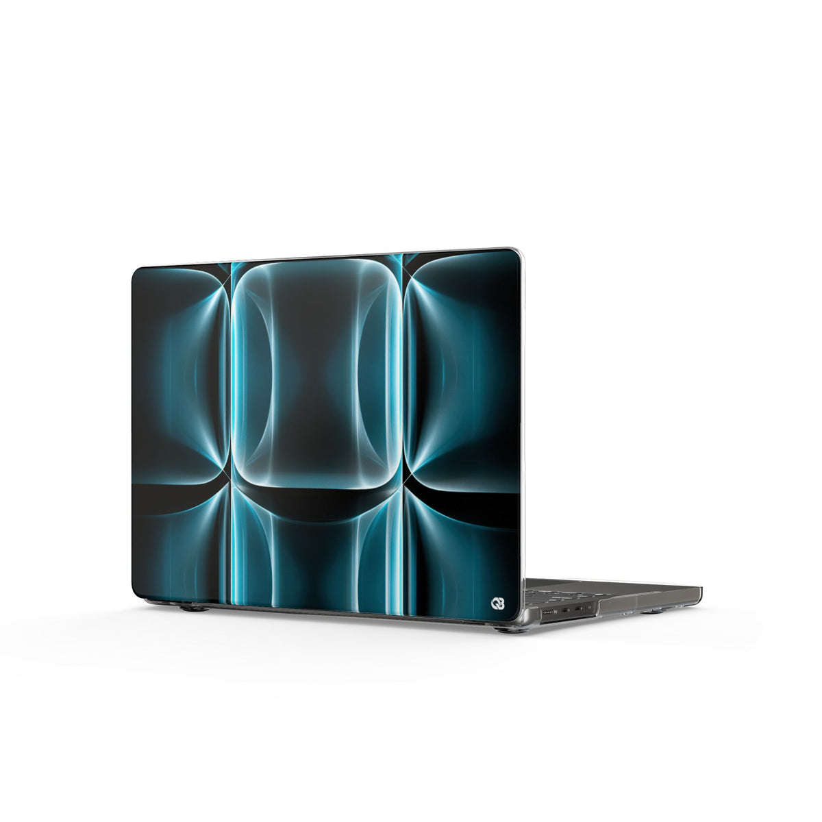 Cyan Core Matrix · Clear Hard Case for MacBook · Blue