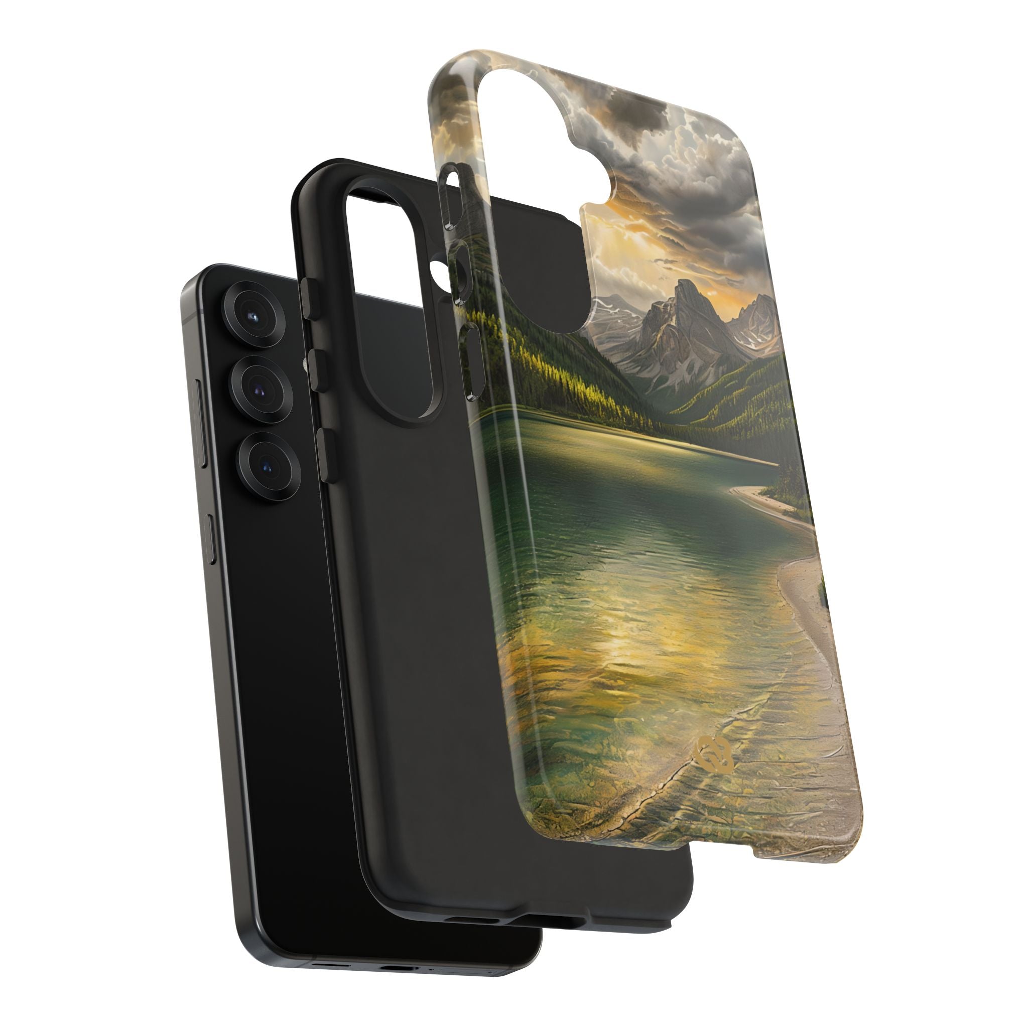 Gilded Mountain Lake · Tough Phone Case for Samsung