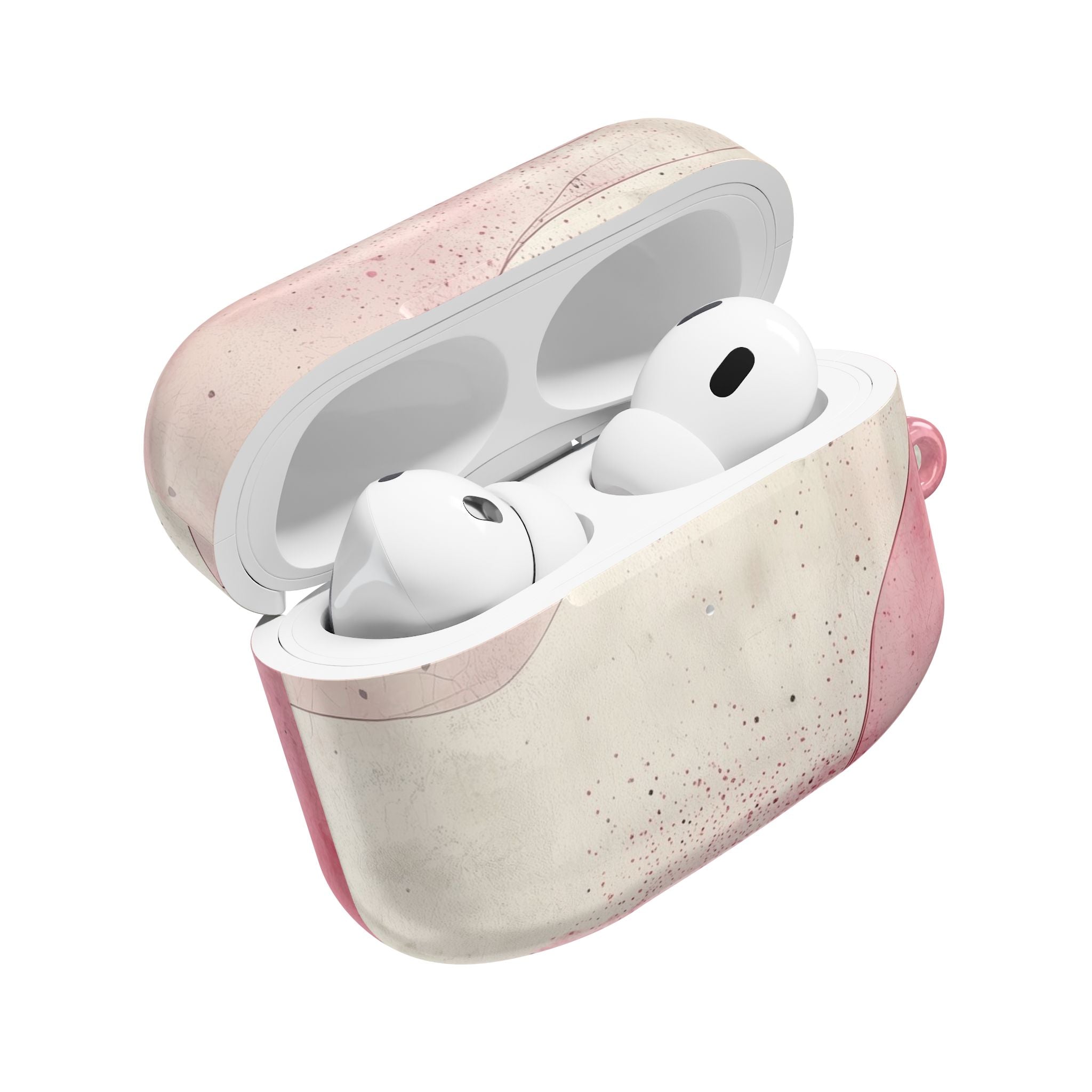 Crimson Ribbon Waves - AirPods Case