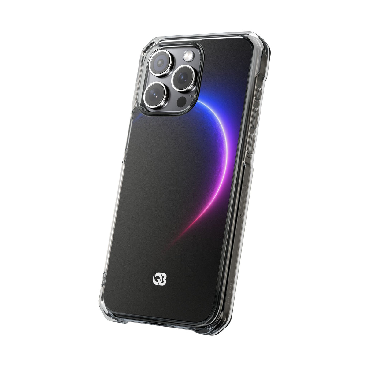 Luminous Eclipse · Clear Impact Magnetic Phone Case for iPhone · Black