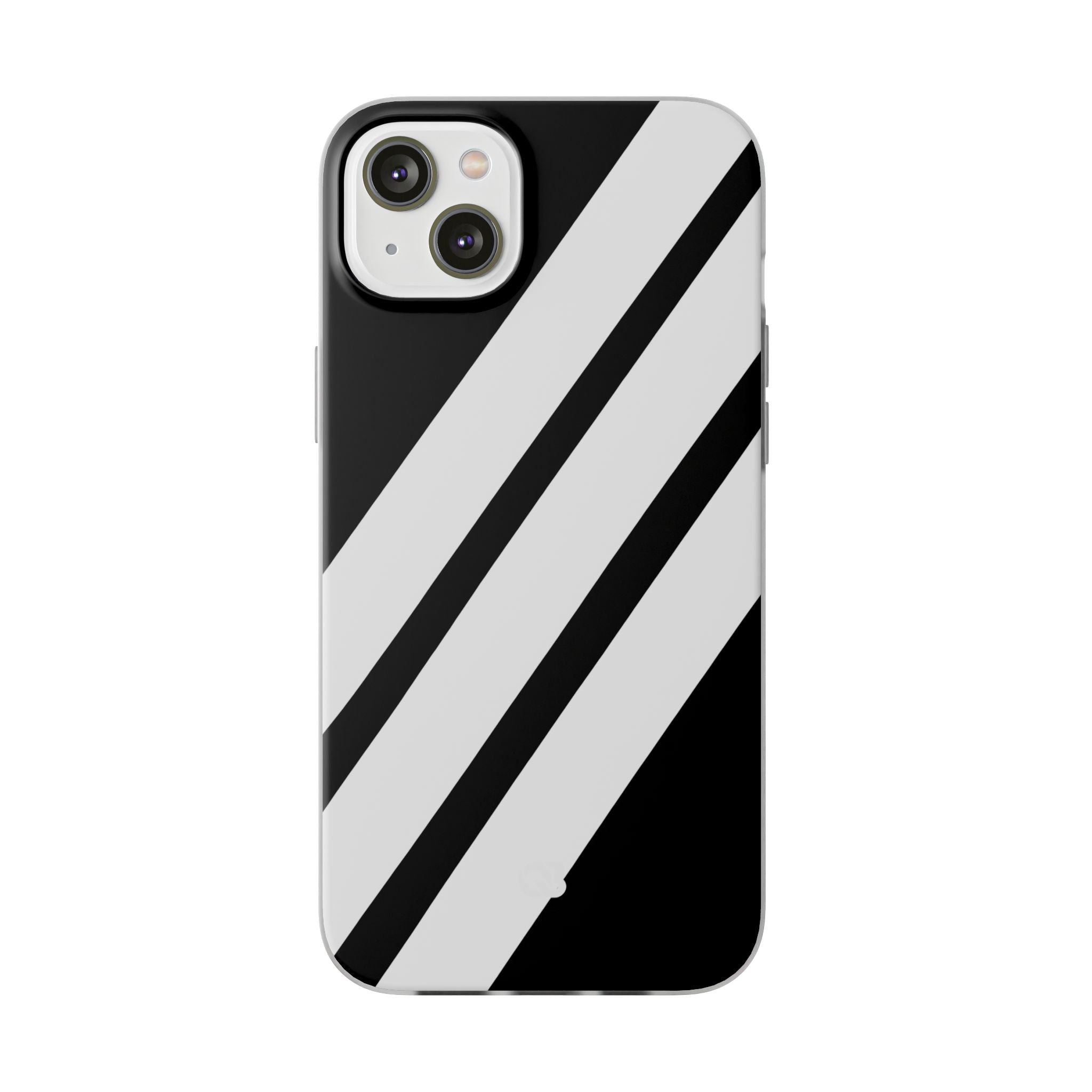 Obsidian White Bars · Soft Handyhülle für iPhone