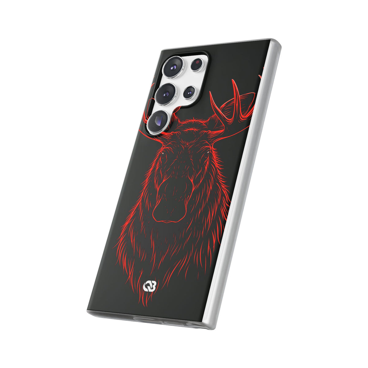 Crimson Horizon Moose · Lite Phone Case for Samsung · Black