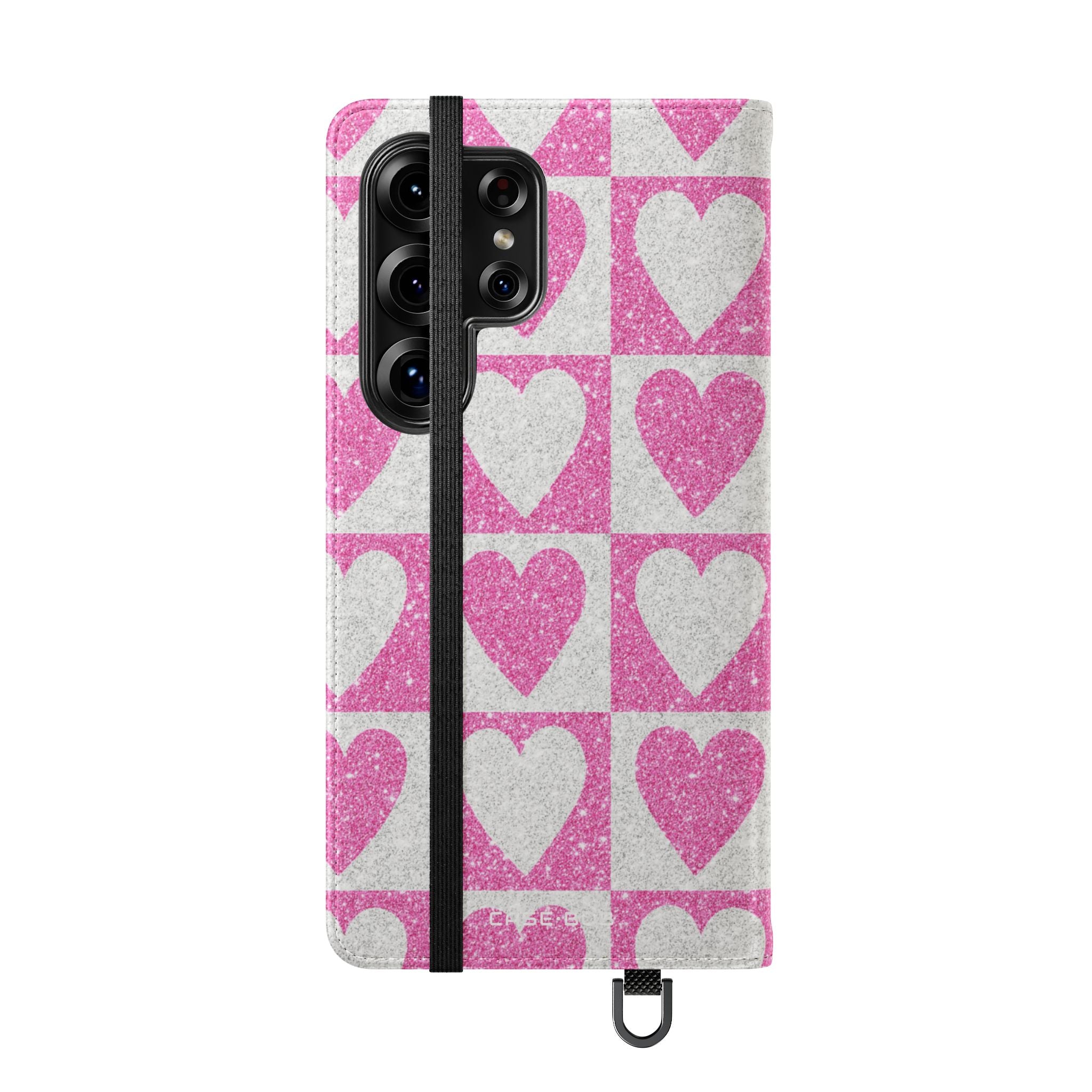 Glitter Heartgrid - Samsung S25 Ultra Case - Wallet