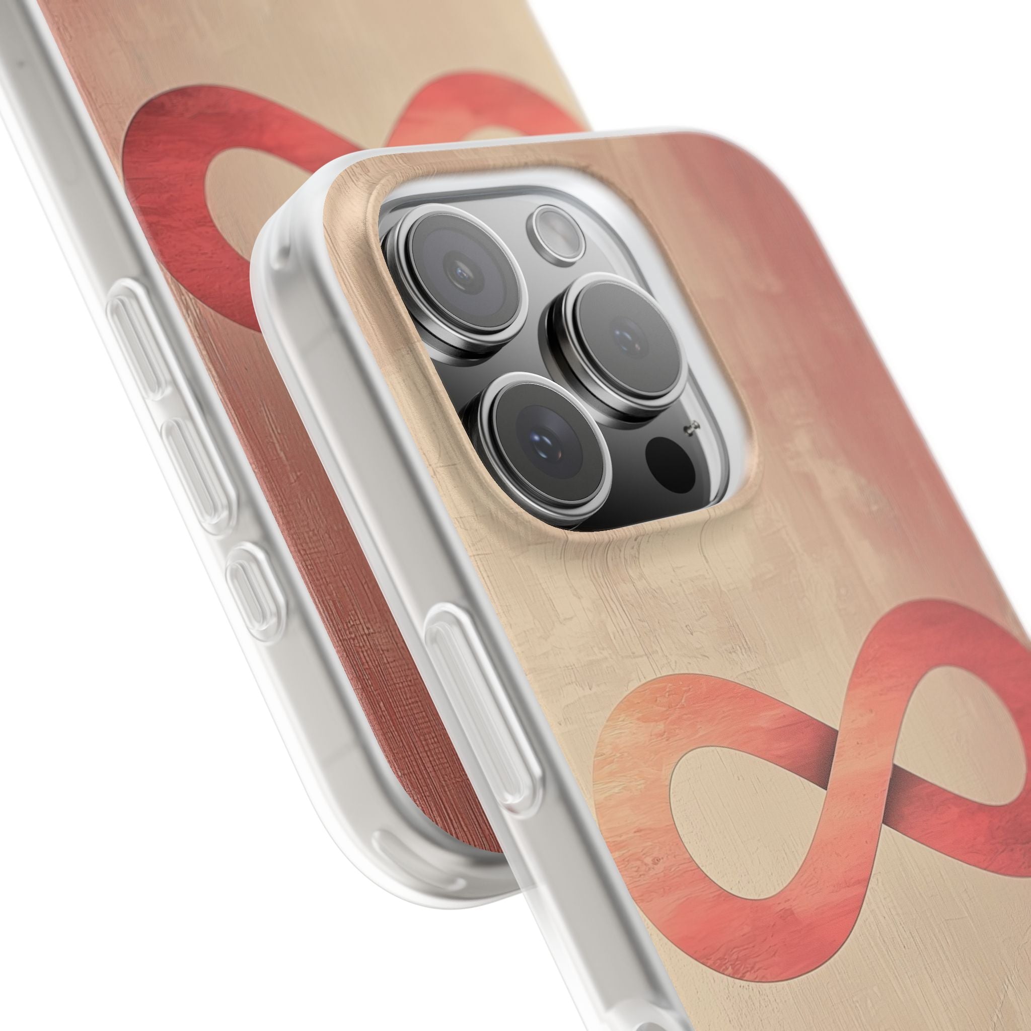 Terracotta Infinity Stroke · Soft Handyhülle für iPhone