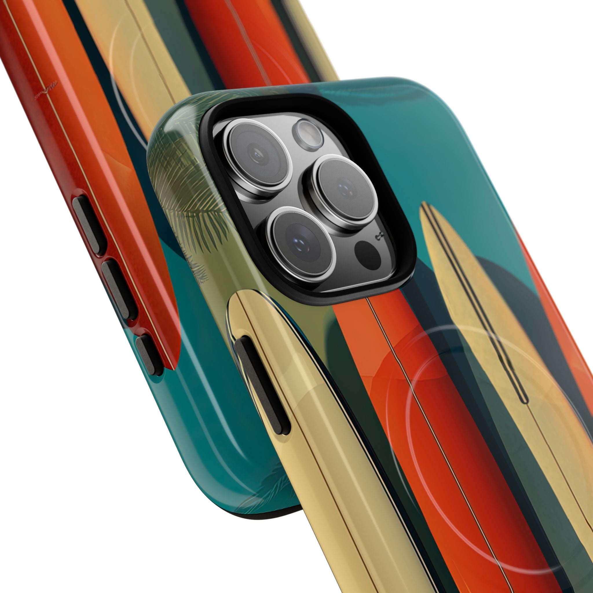 Teal Coast Lineup · Tough+ Coque de téléphone pour iPhone · MagSafe
