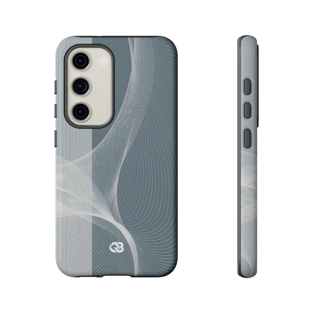 Grey Tough Phone Case for Samsung - Slate Mesh Horizon
