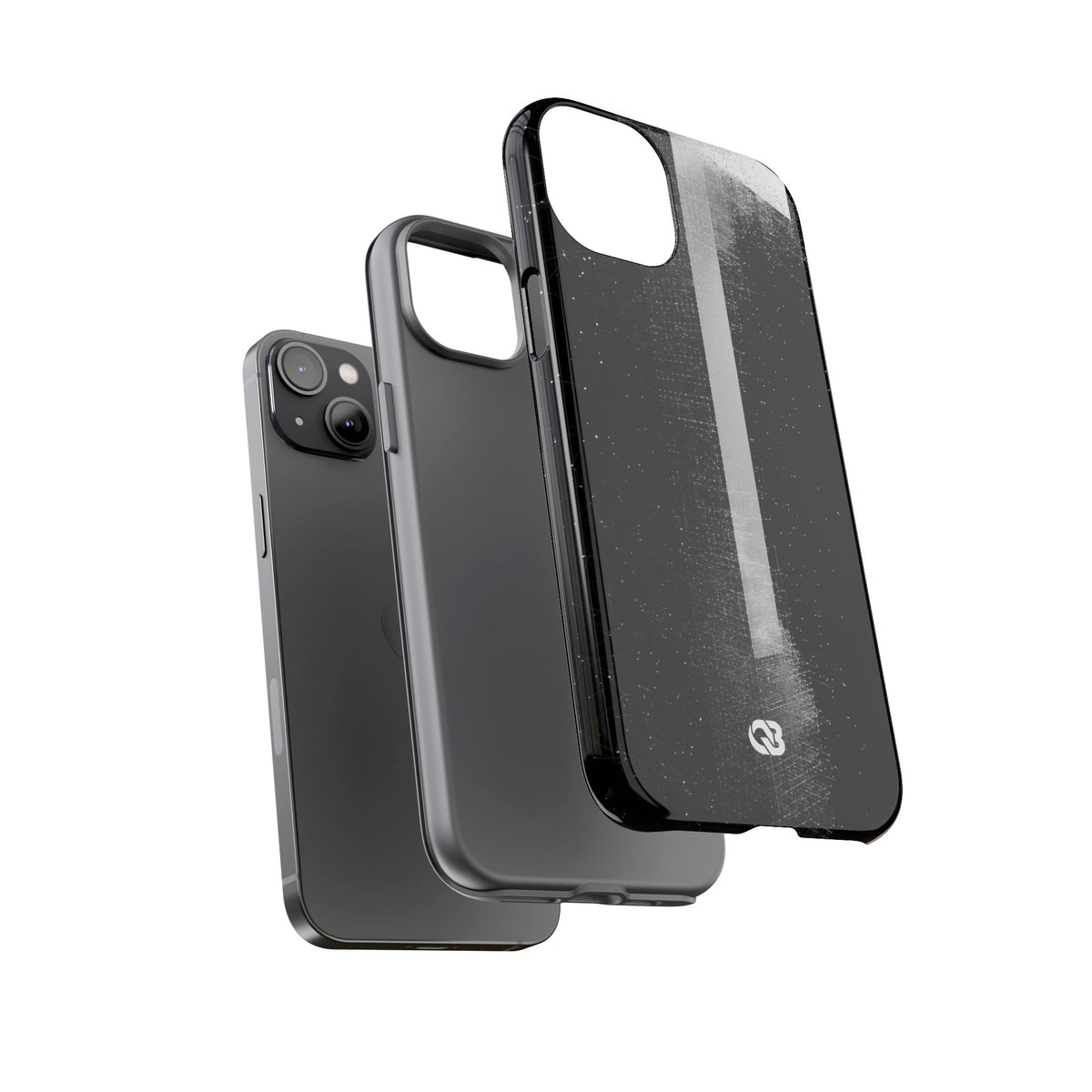 Black Tough Phone Case for iPhone - Vector Core Monolith