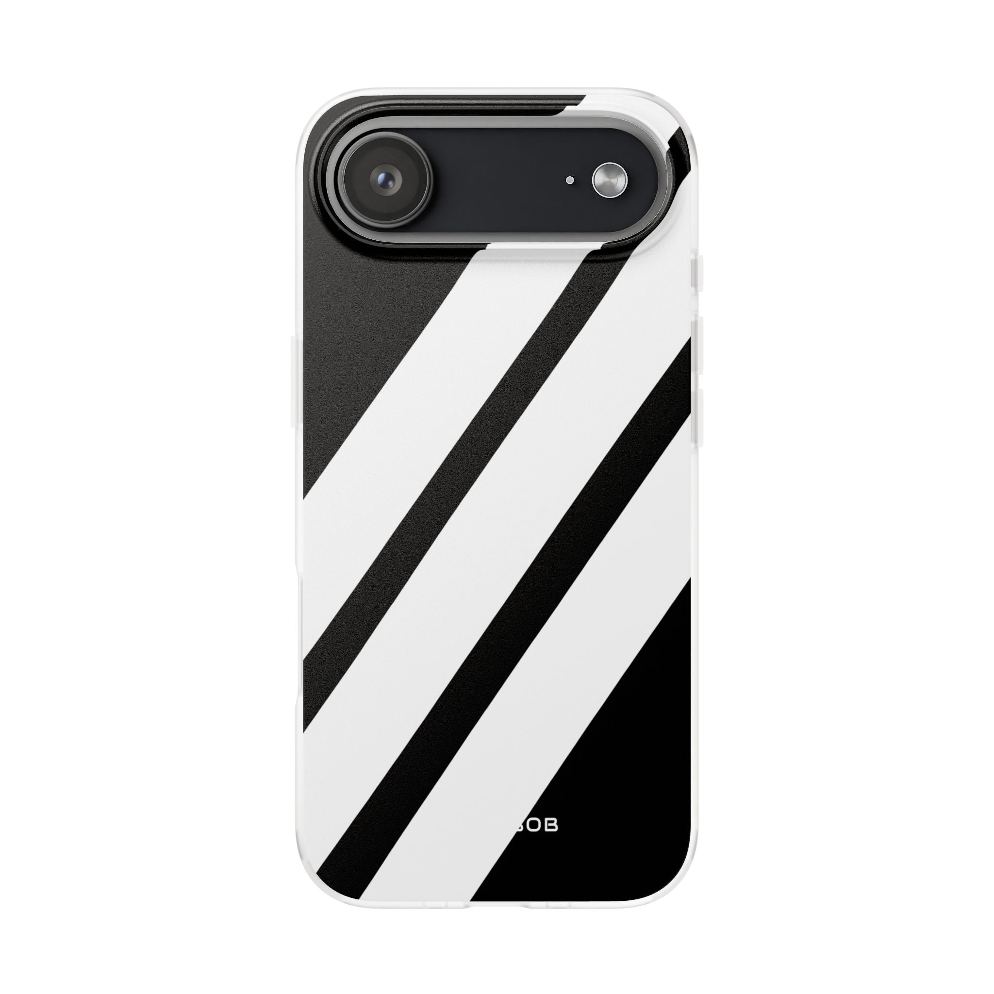 Diagonal Bands Noir iPhone 17 Air Case - Soft - CASE•BOB