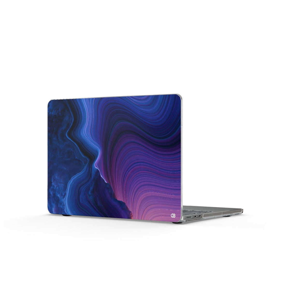 Radiant Strata · Clear Hard Case for MacBook · Blue