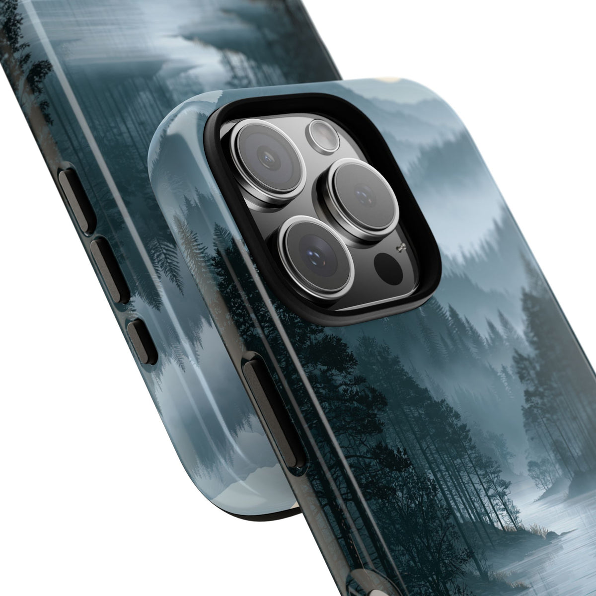 Silent Nordic Fjord · Tough Phone Case for iPhone · Blue