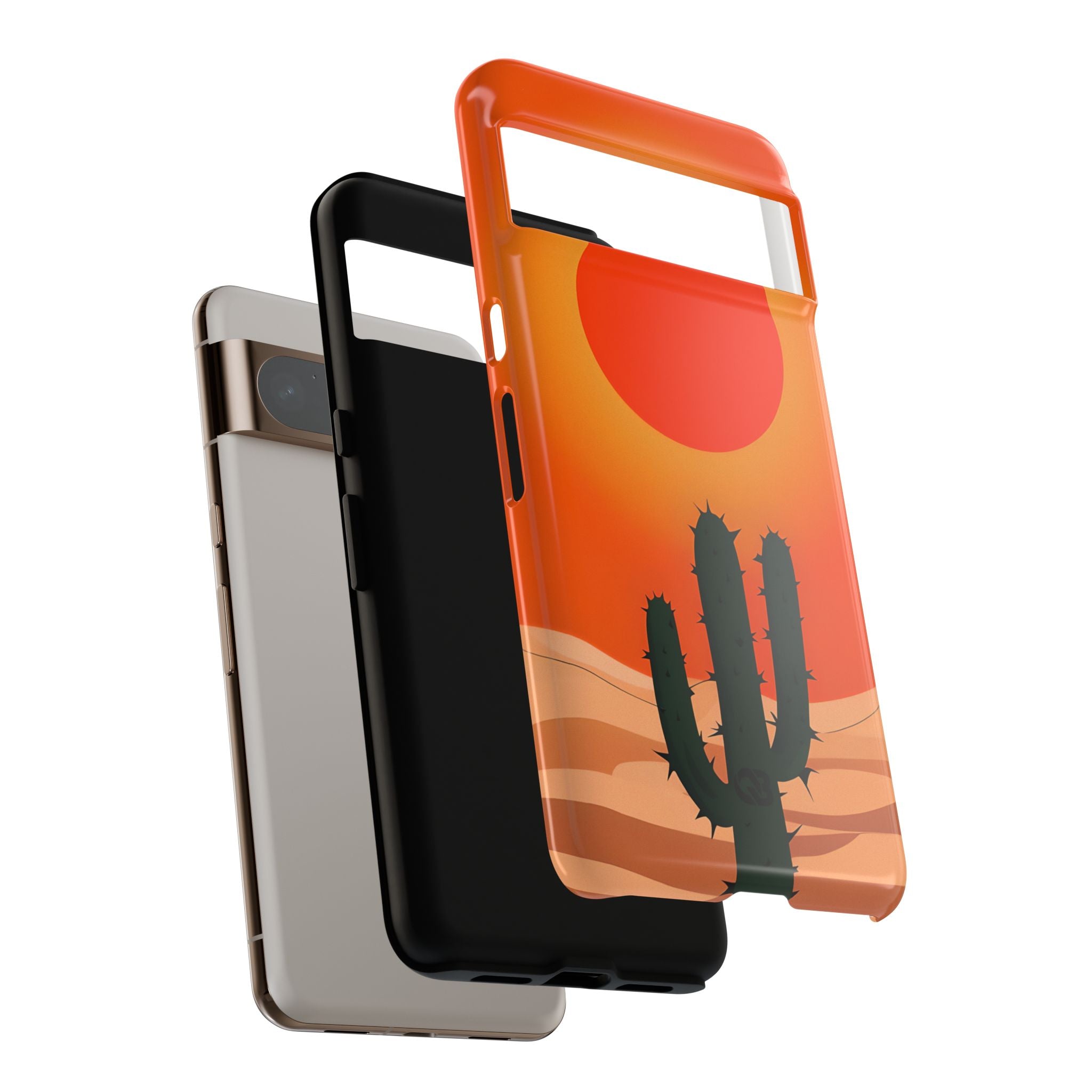 Scorched Saguaro Sunset · Coque de téléphone Tough pour Google Pixel