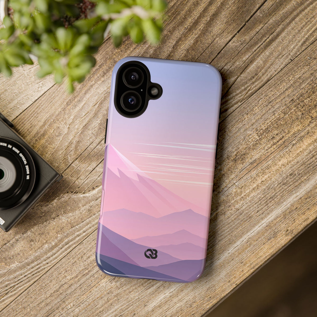 Alpine Twilight · Tough Phone Case for iPhone · Pink
