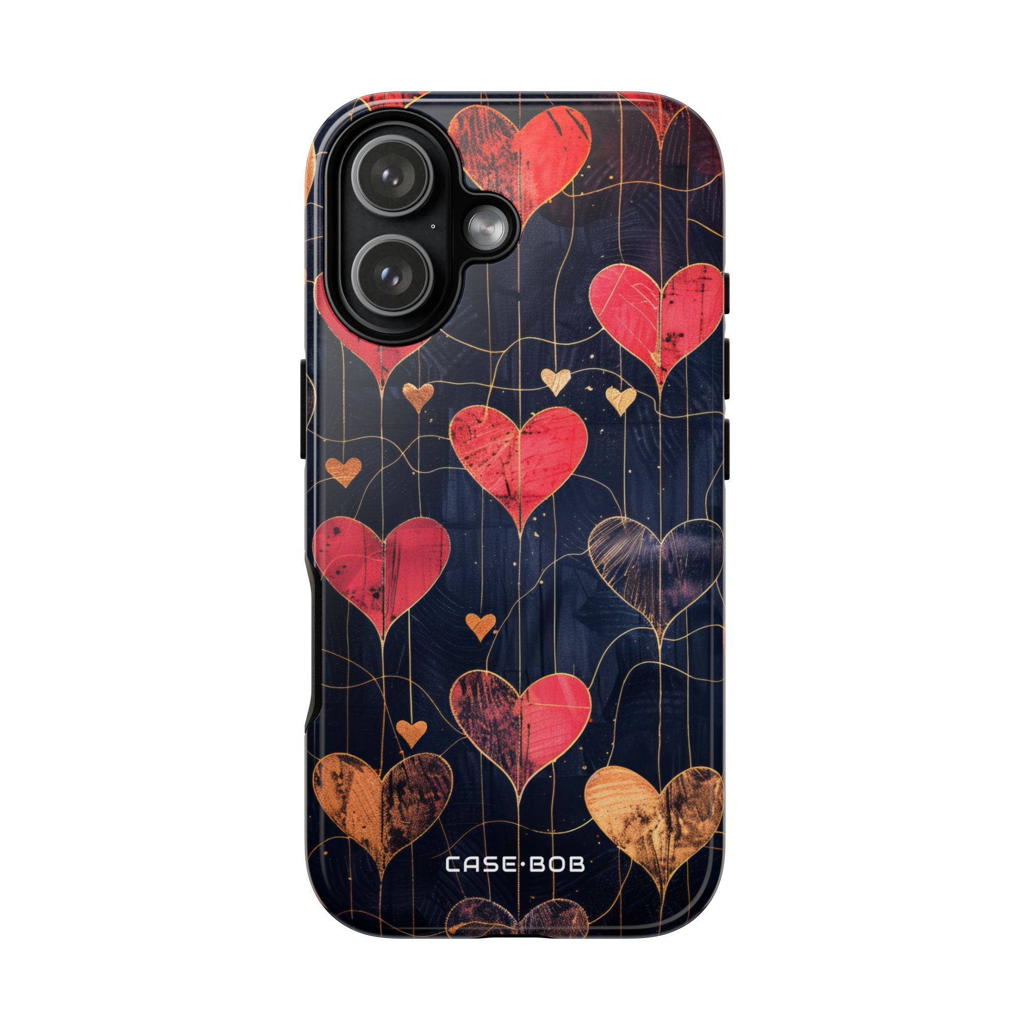 Golden Hearts Network iPhone 17 Case - Tough - CASE•BOB